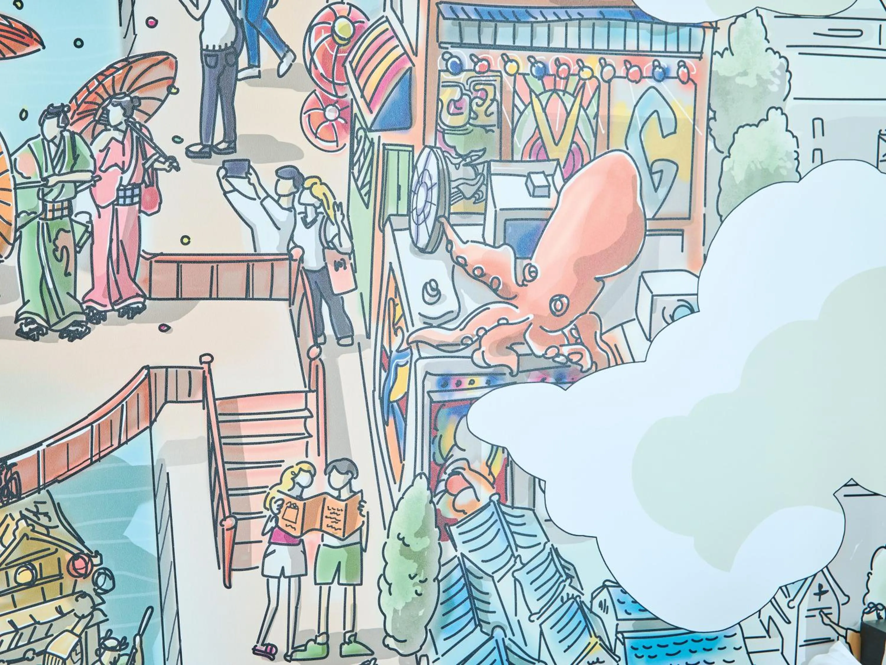 Decorative detail in Garner Hotel Osaka Honmachi Station by IHG