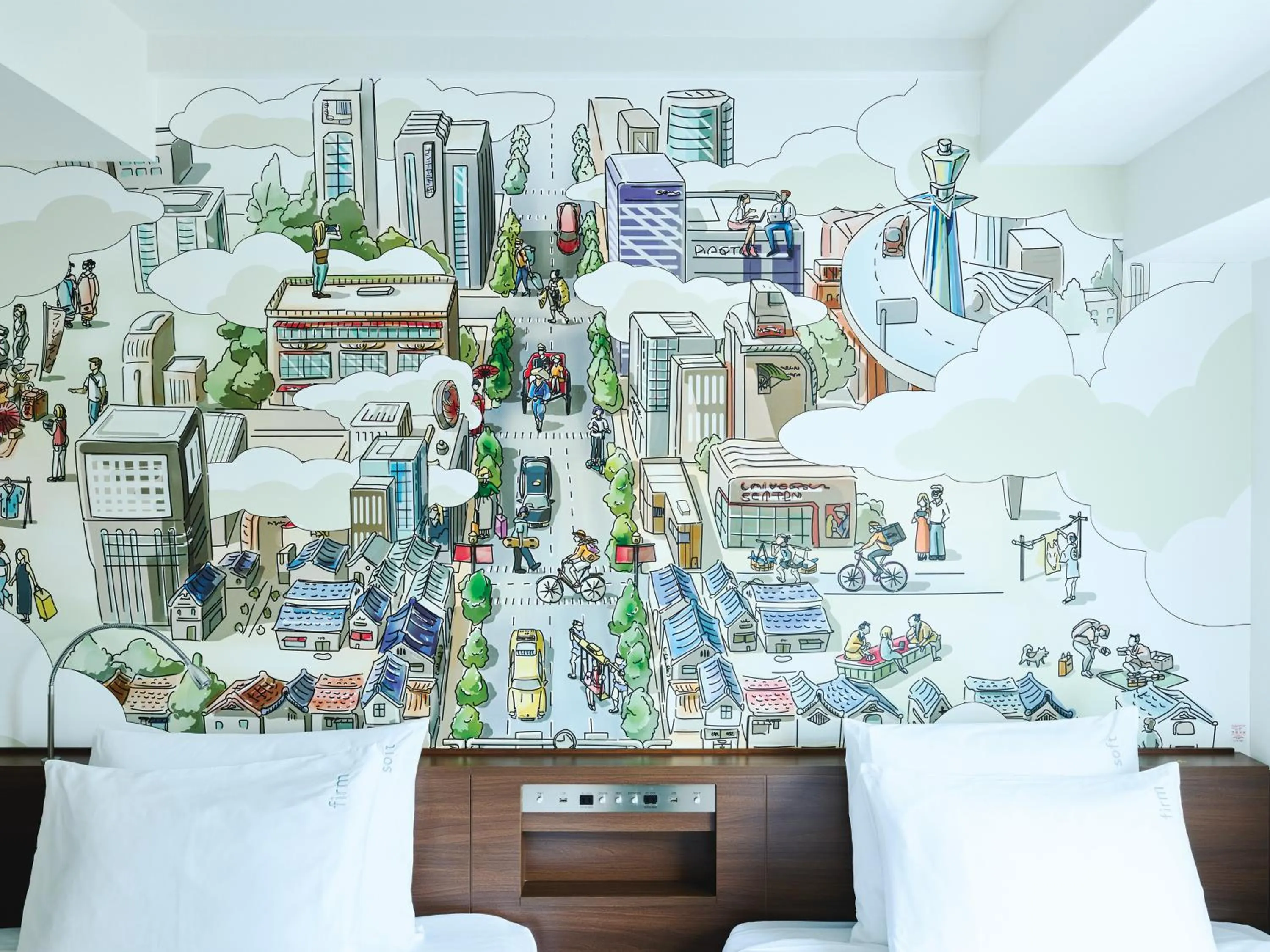 Bed in Garner Hotel Osaka Honmachi Station by IHG