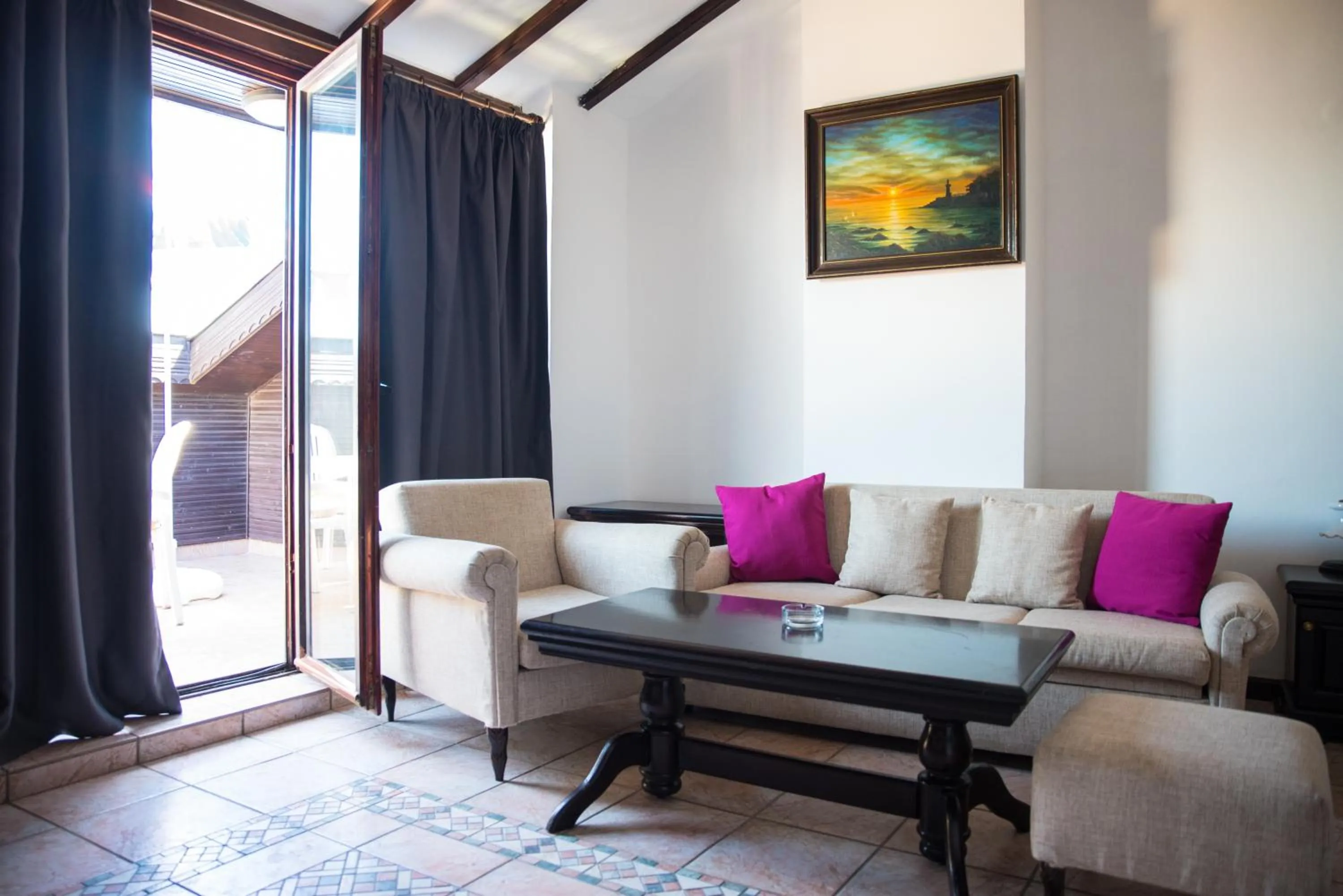 Seating area in Victoria Hotel Nessebar