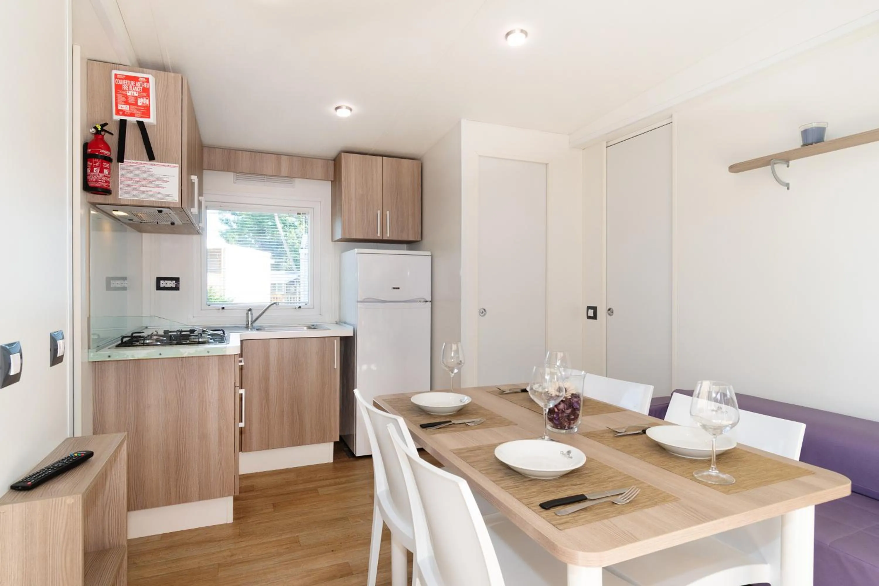 Kitchen or kitchenette in Club del Sole Adriano Family Camping Village