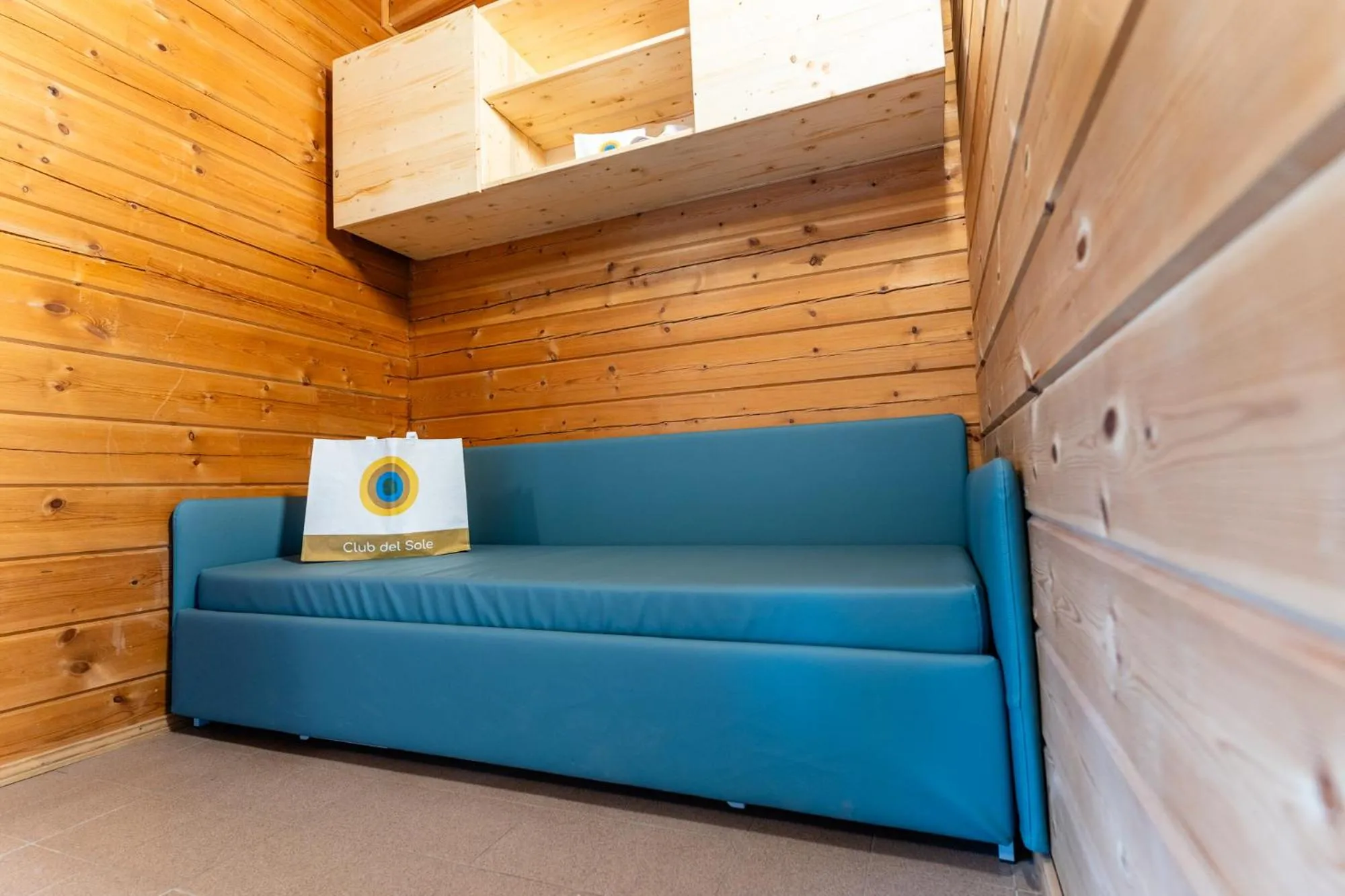 Bed in Club del Sole Adriano Family Camping Village