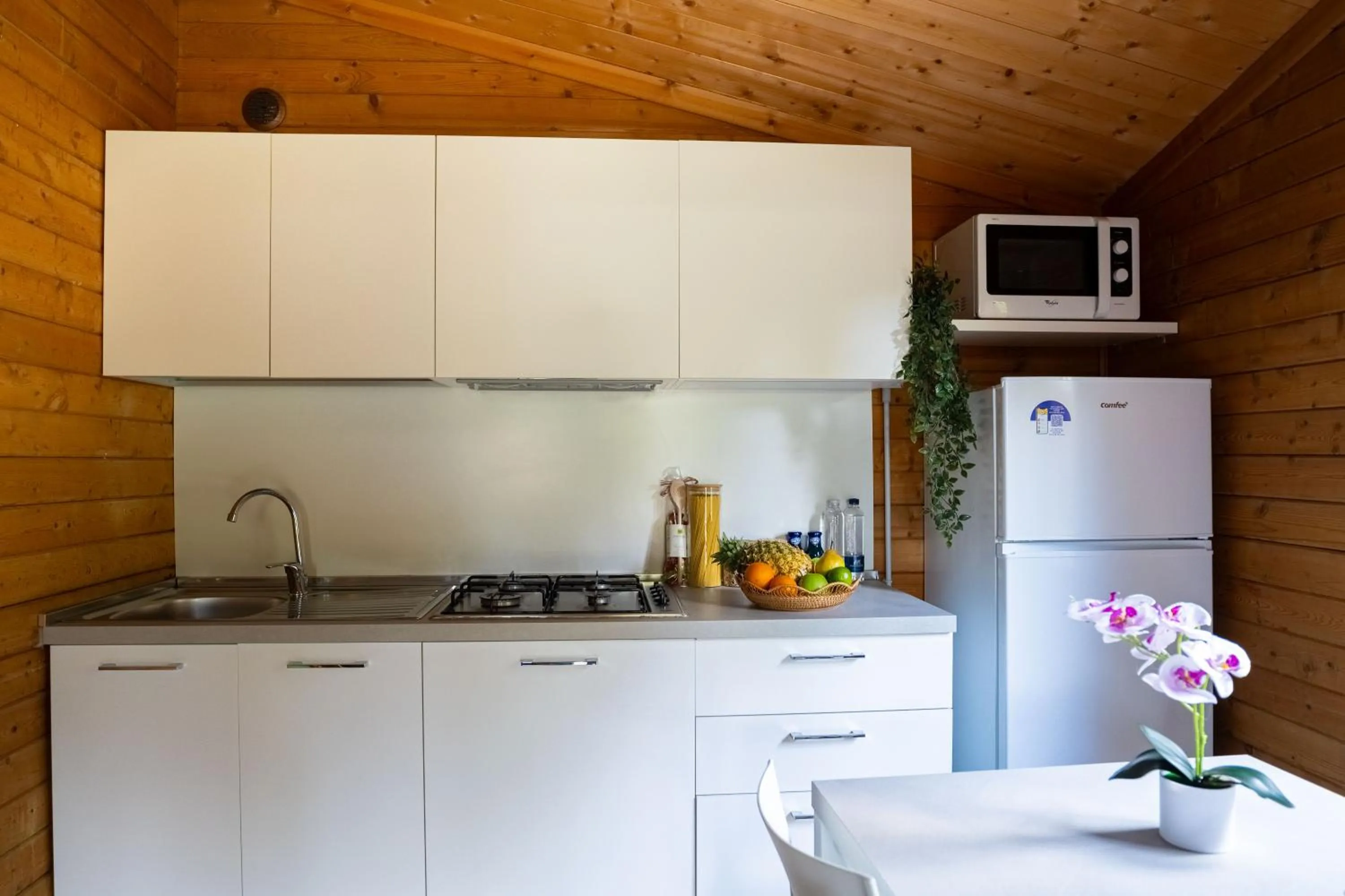 kitchen in Club del Sole Adriano Family Camping Village