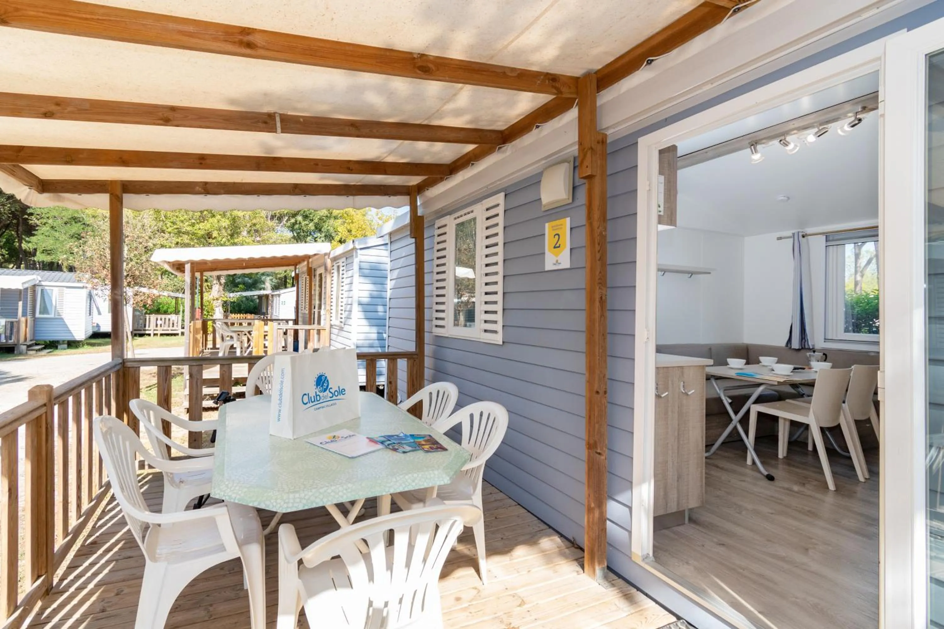 Patio in Club del Sole Adriano Family Camping Village