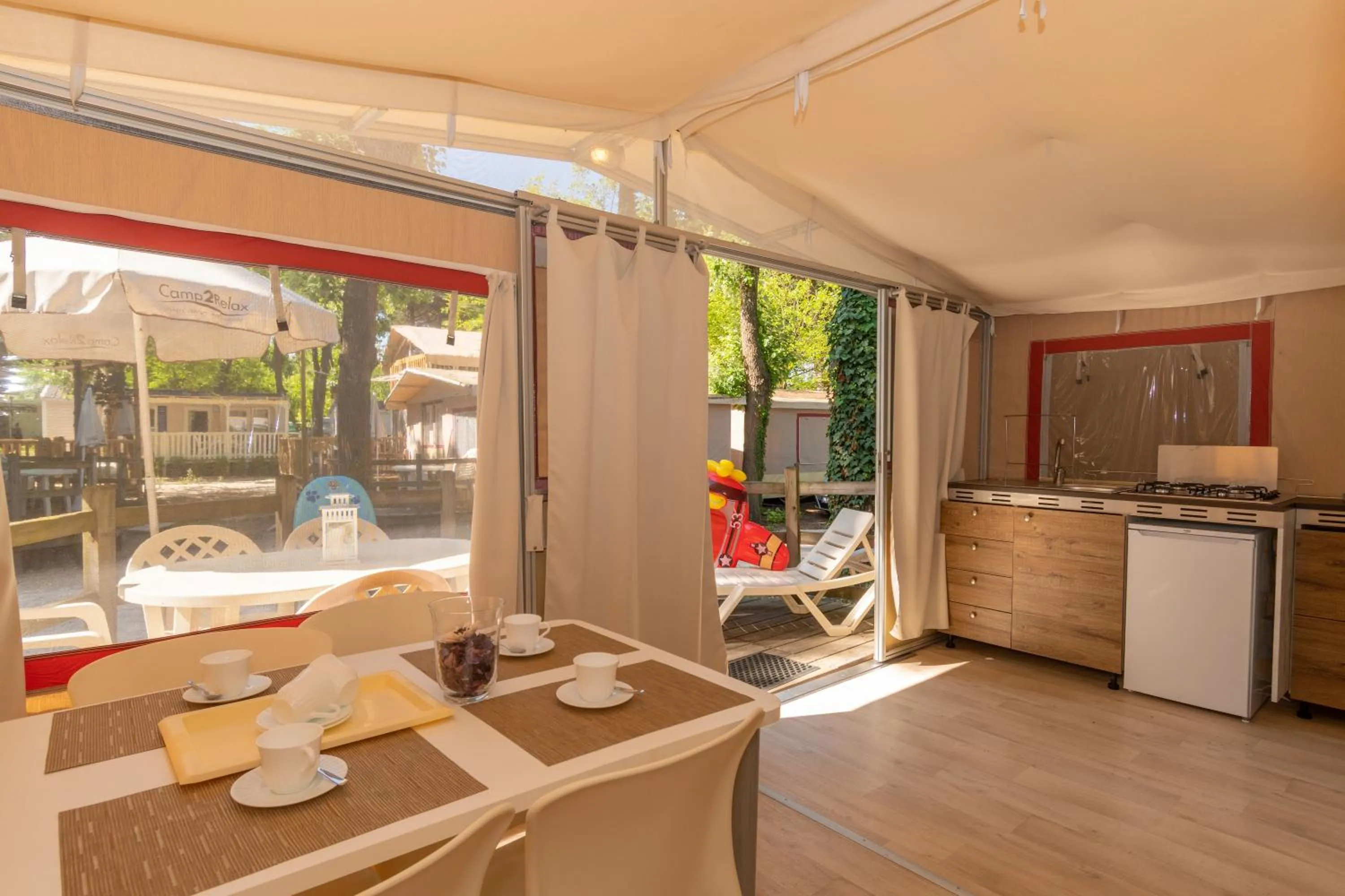 Living room in Club del Sole Adriano Family Camping Village