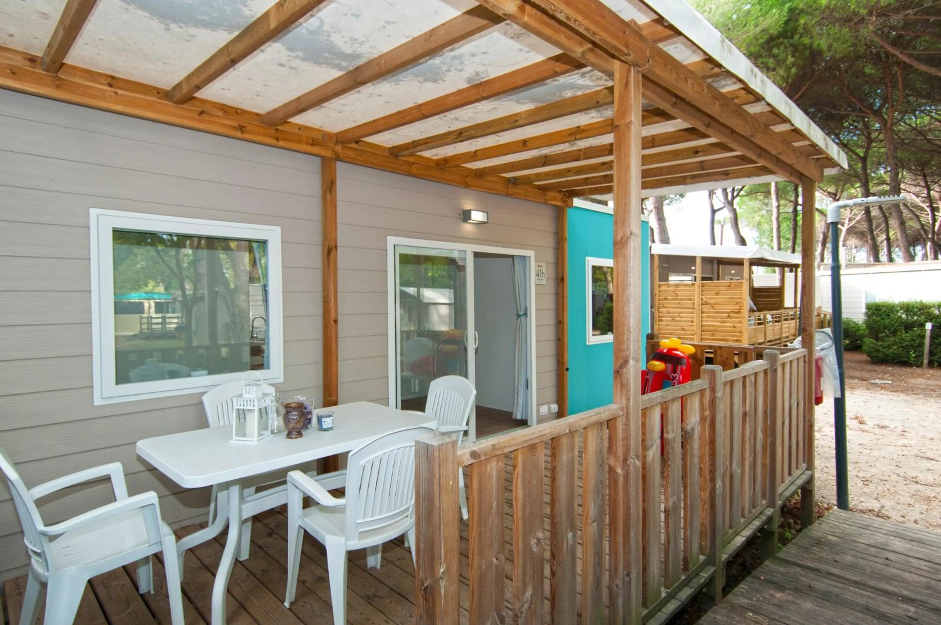 Patio in Club del Sole Adriano Family Camping Village