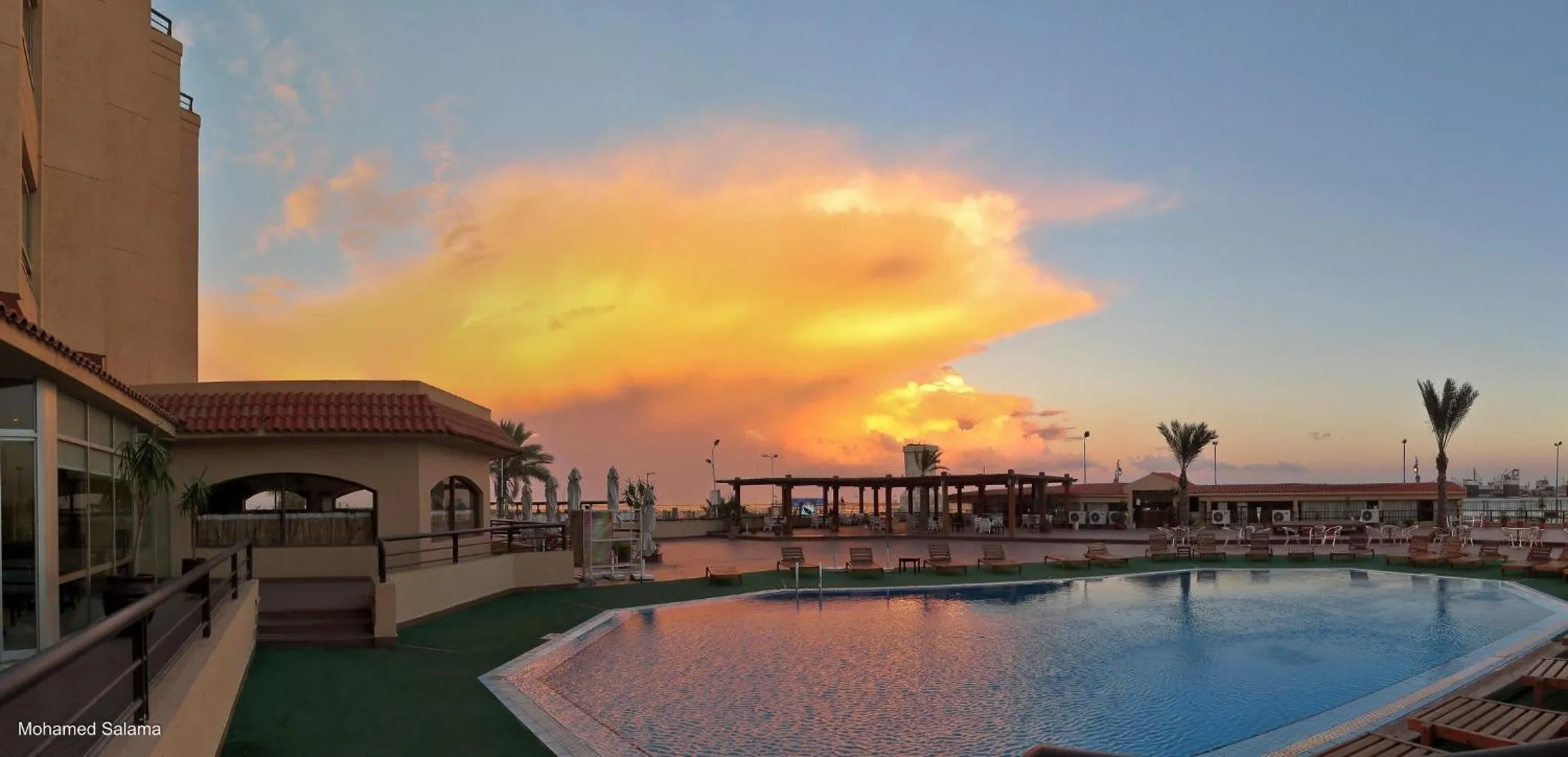 Sunset in Resta Port Said Hotel