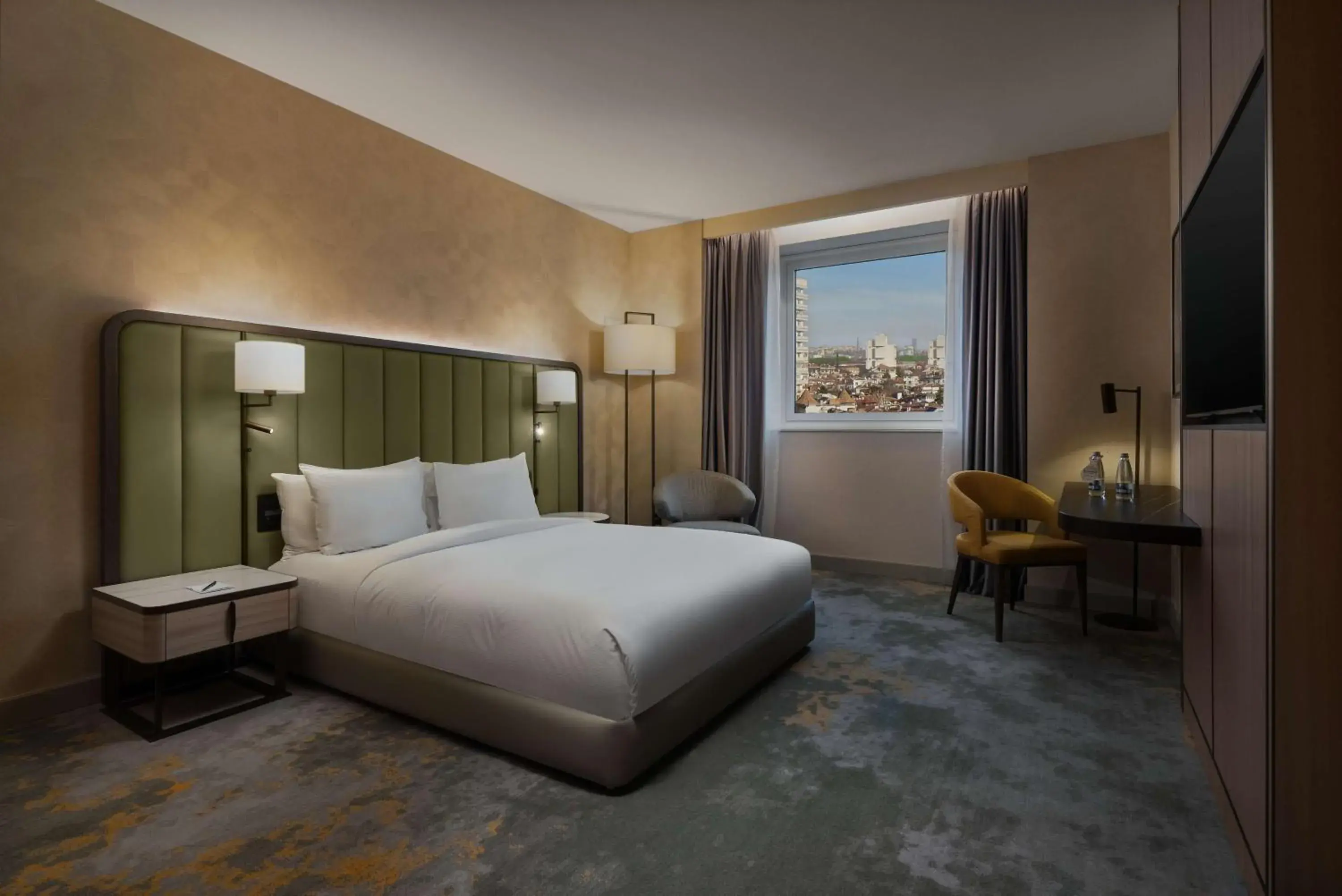 King Room with Roll-in Shower - Accessible in Hilton Sofia King Room with Roll-in Shower - Accessible in Hilton Sofia