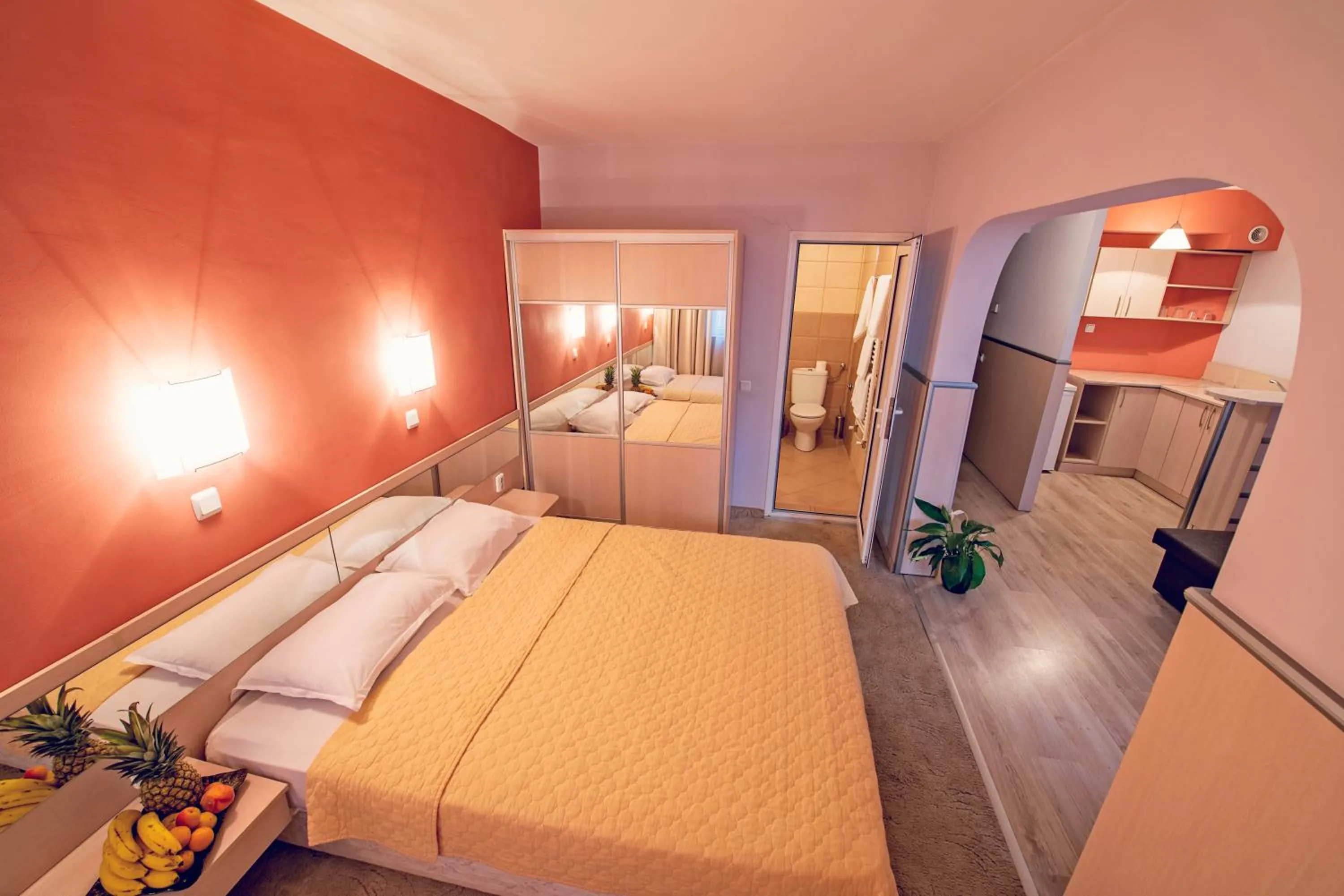 Bed in Family Hotel Gran Ivan