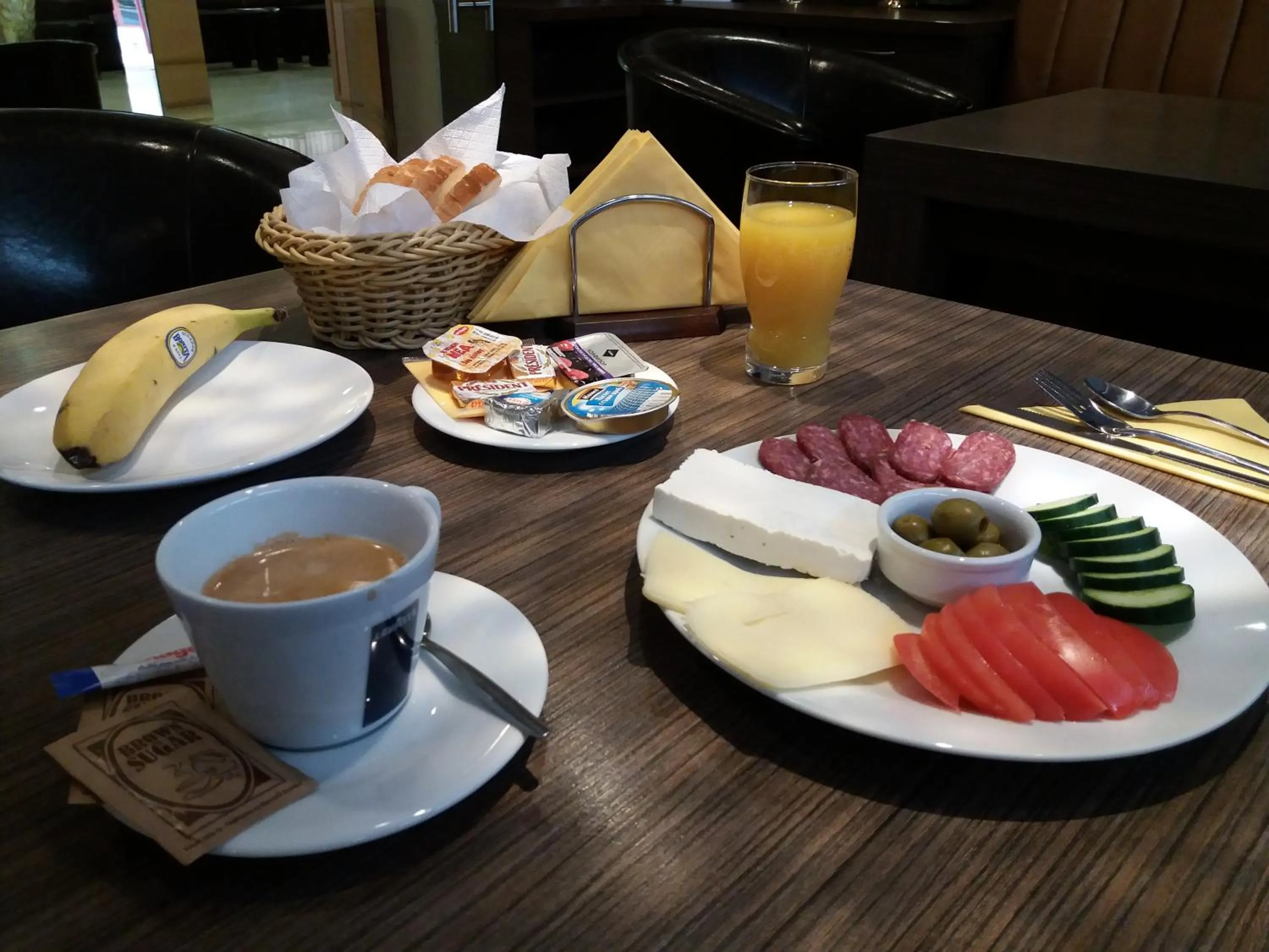 Continental breakfast in Family Hotel Gran Ivan