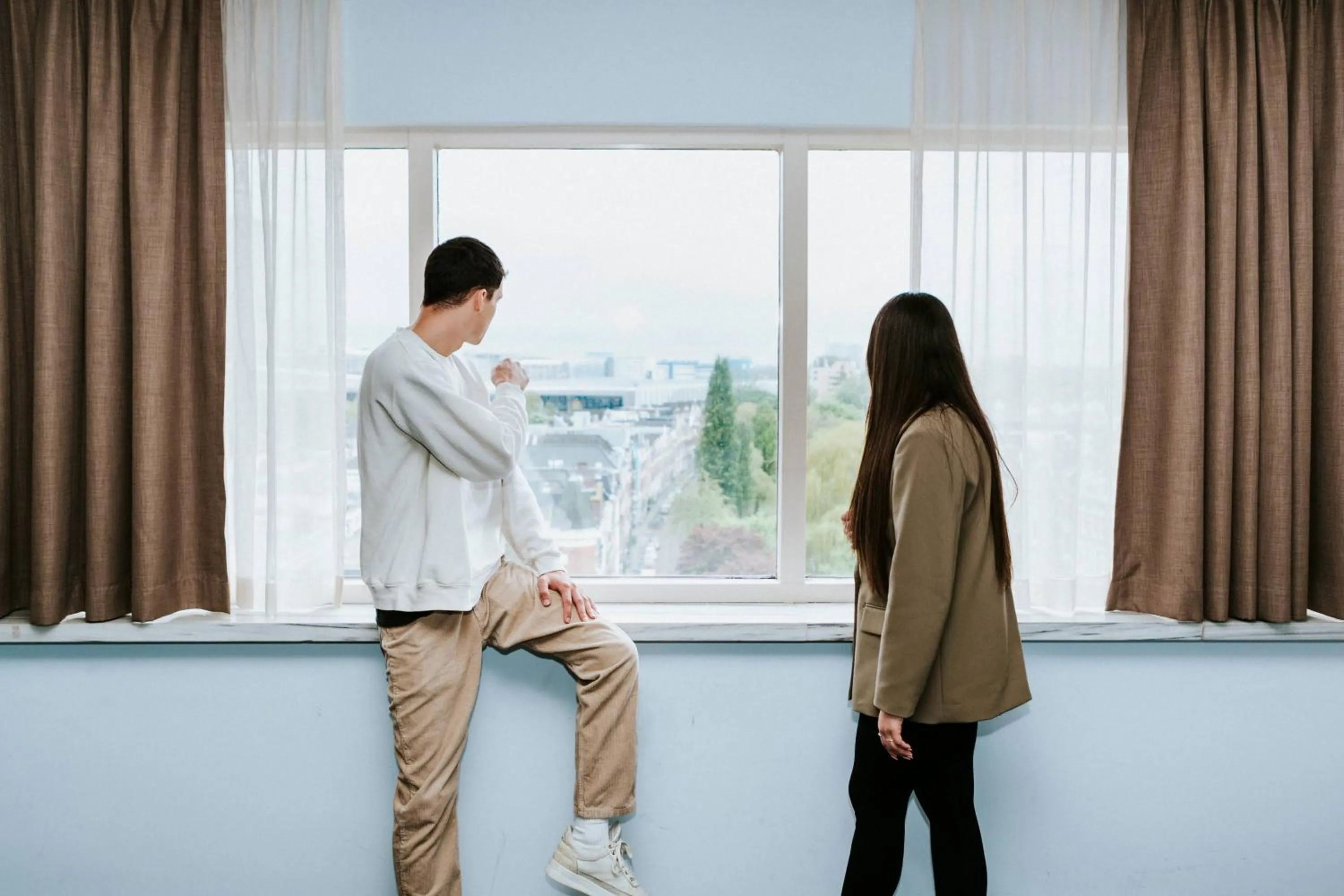 People in Rotterdam Teleport Hotel