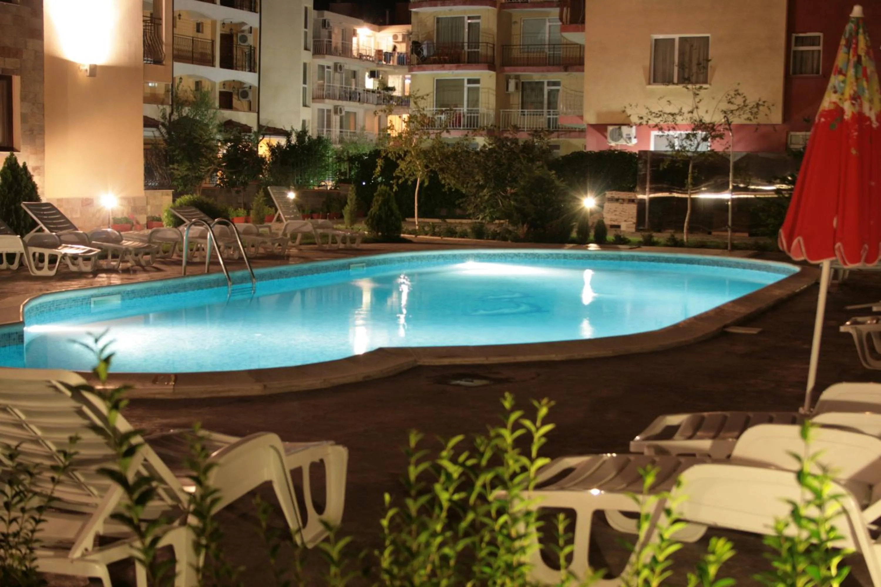 Pool view in Apartment Tourist Complex Rose Village