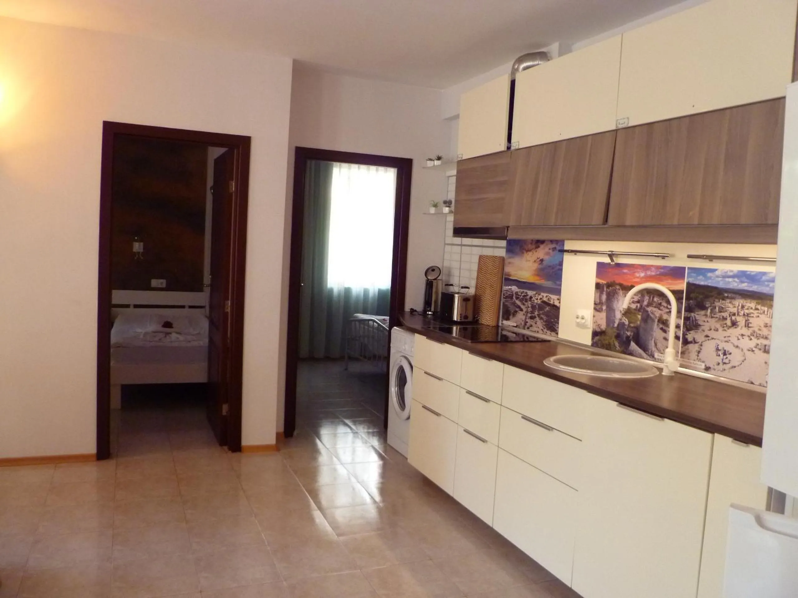 Kitchen or kitchenette in Apartment Tourist Complex Rose Village