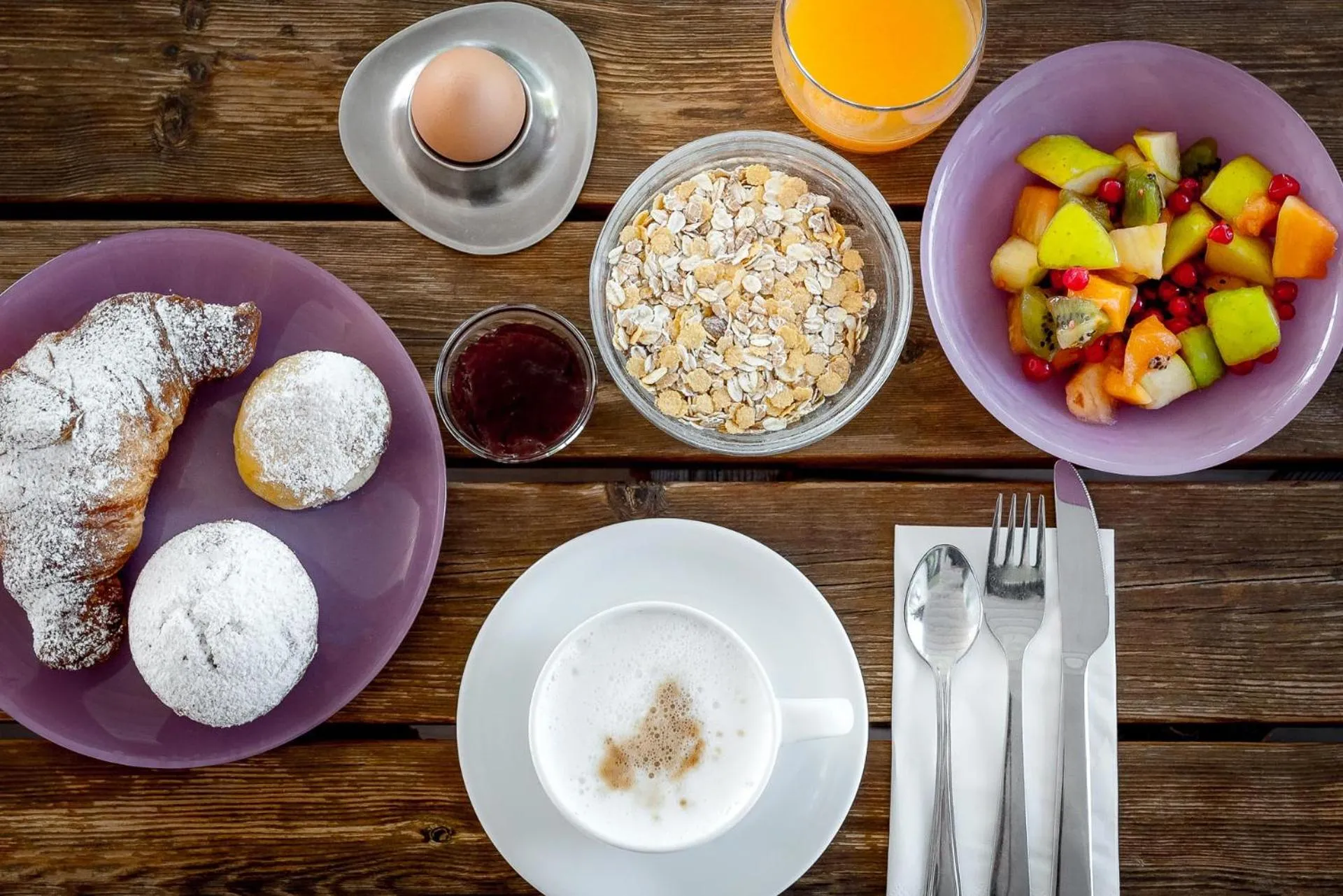 Food close-up in Hotel Latemar