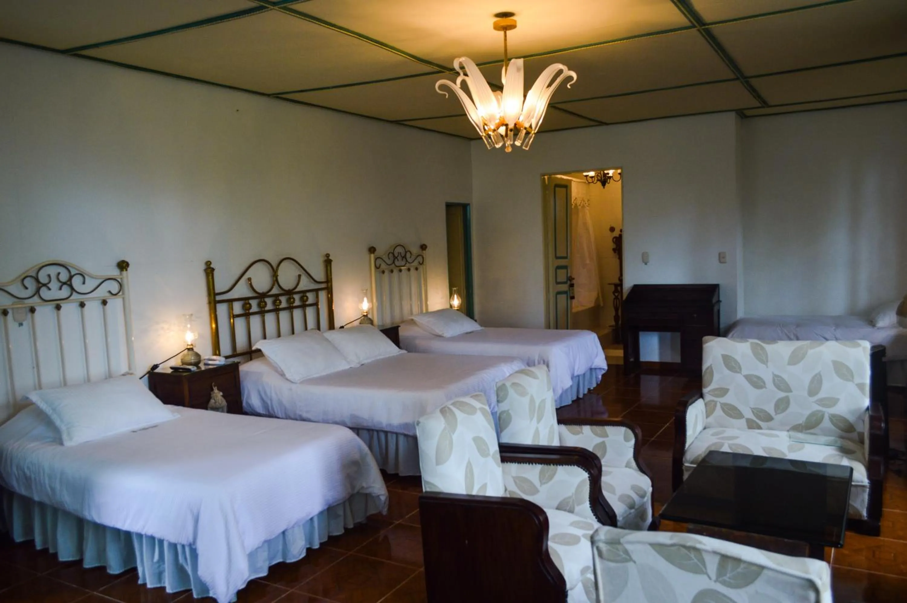 Bed in Finca Hotel Los Girasoles