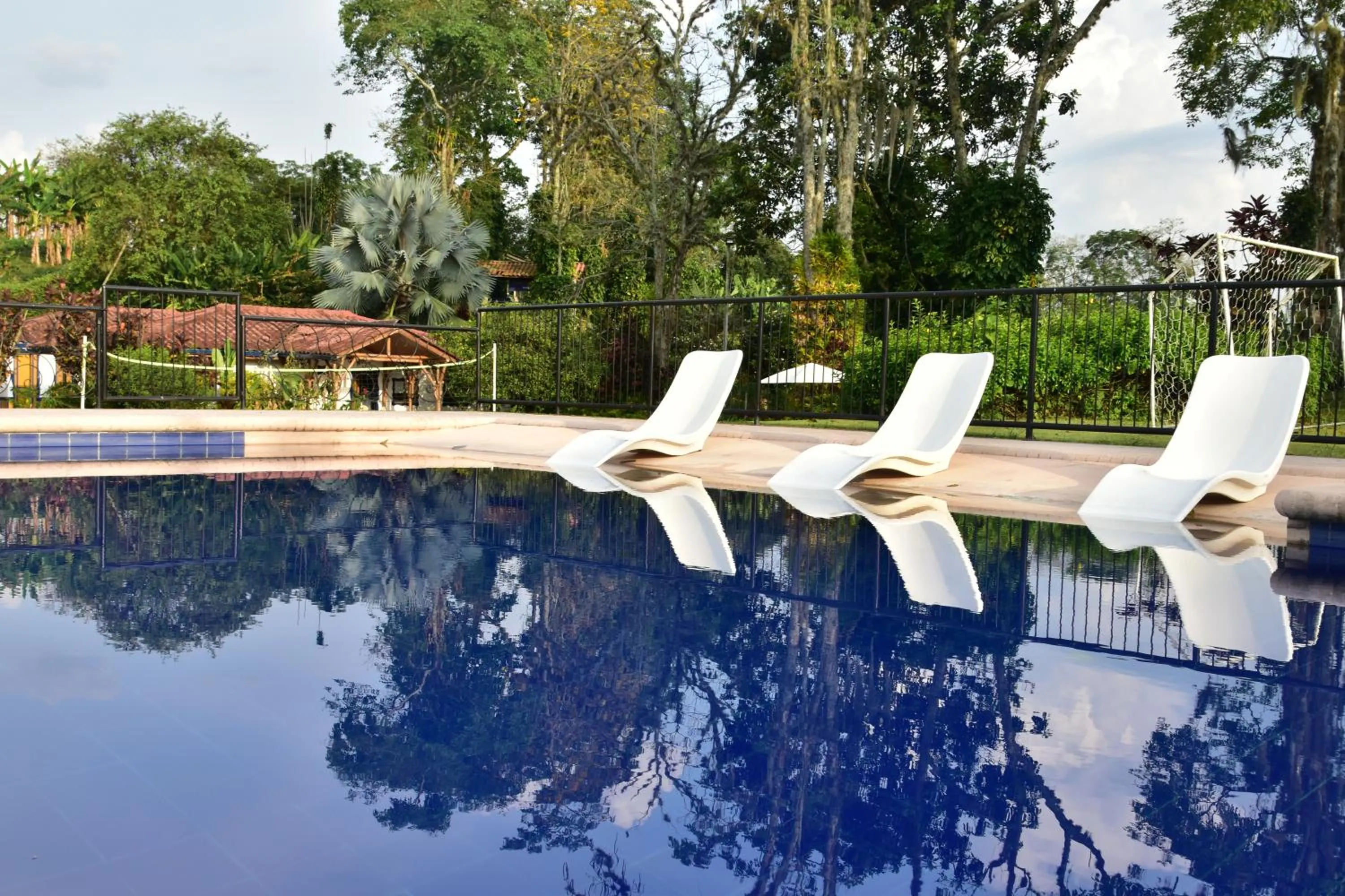 Swimming pool in Finca Hotel Los Girasoles