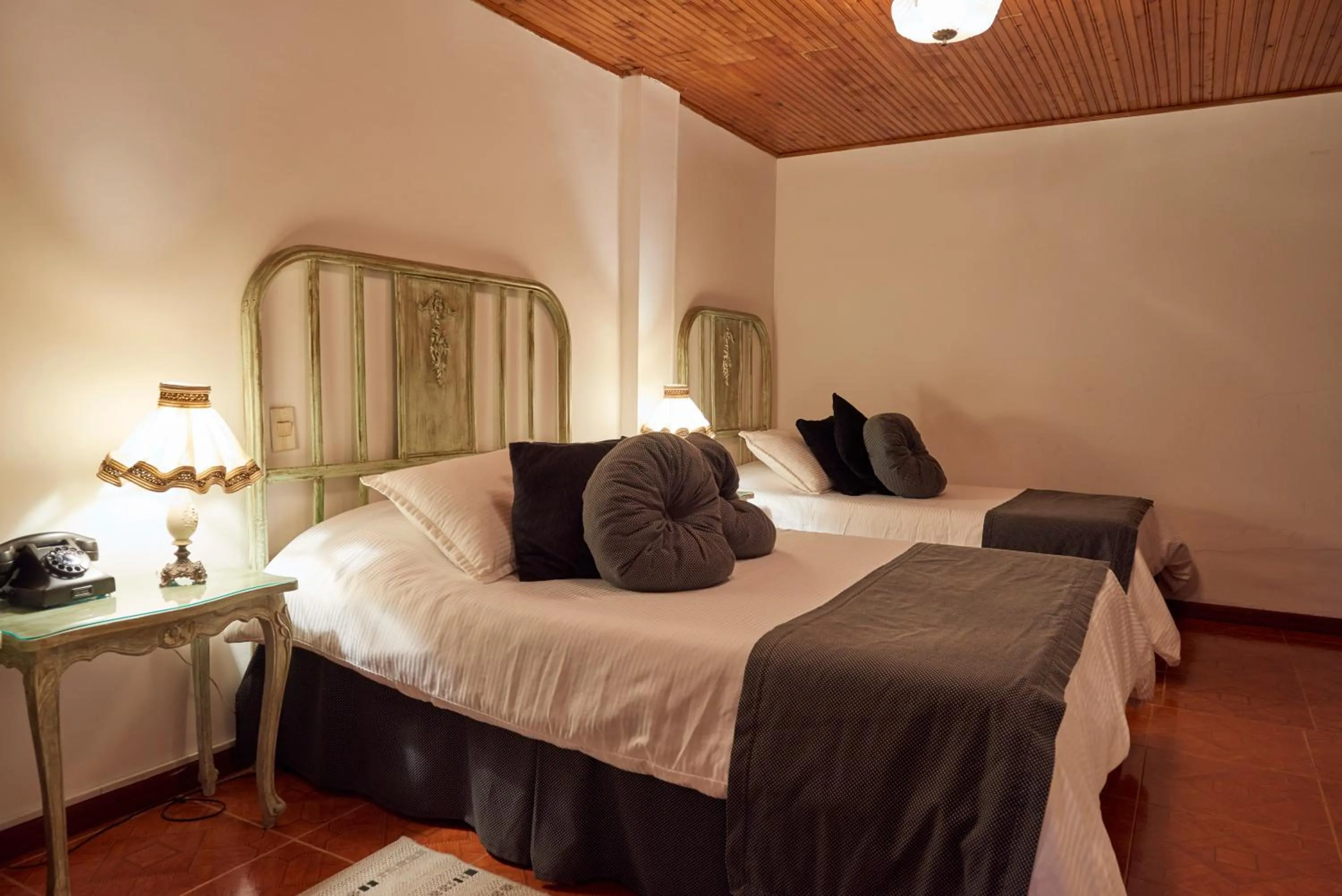 Bed in Finca Hotel Los Girasoles