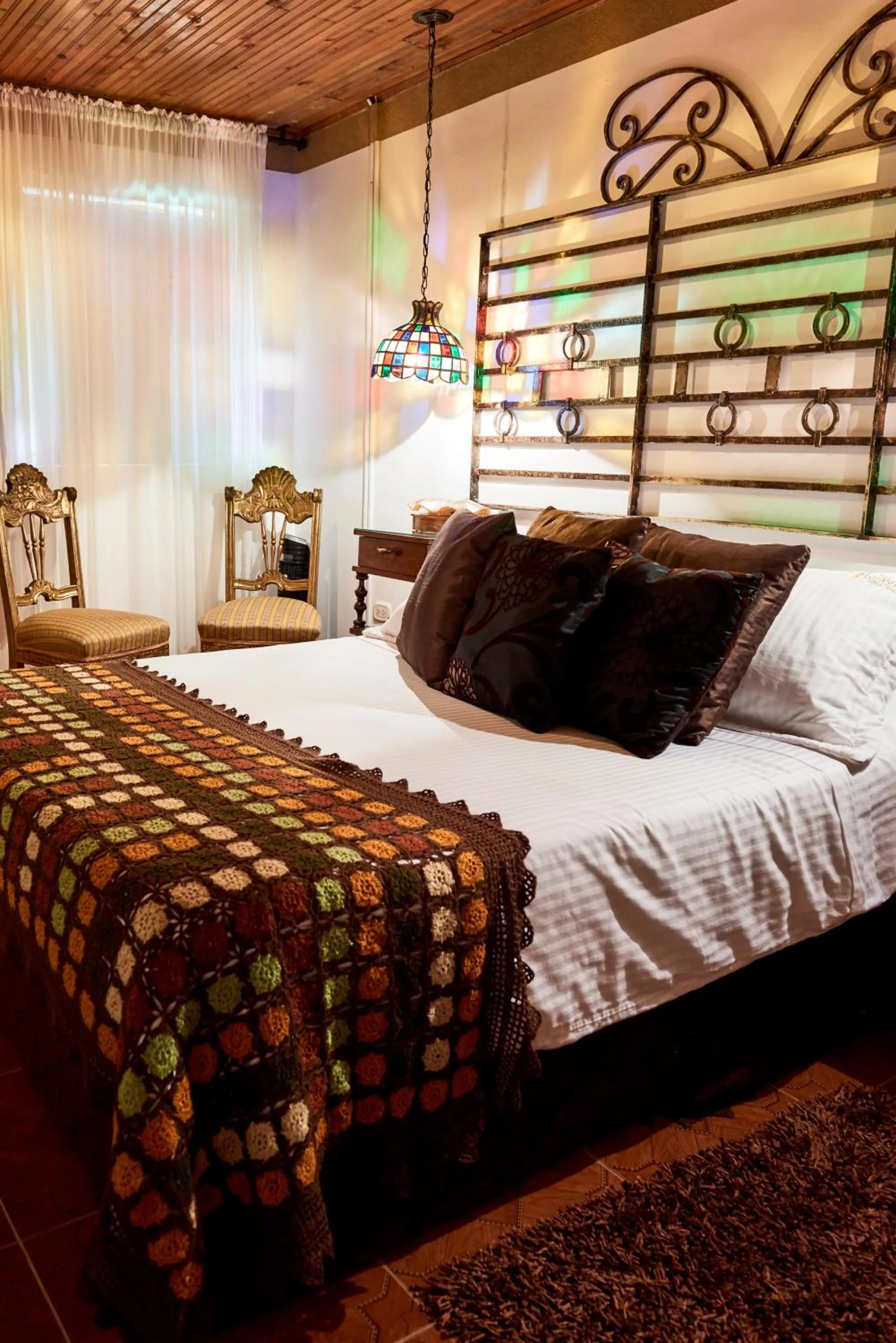 Bed in Finca Hotel Los Girasoles