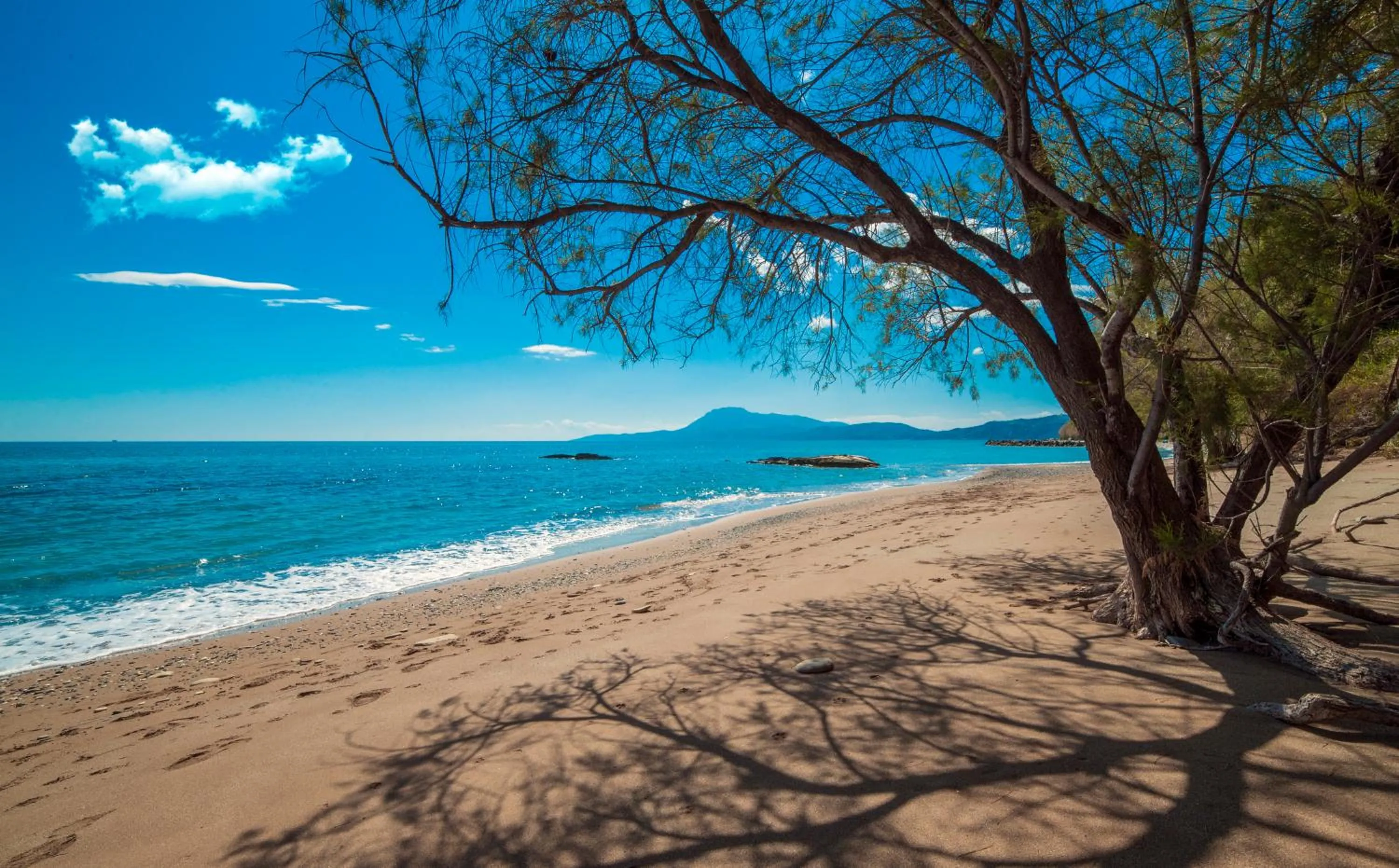 Beach in Kymi Palace