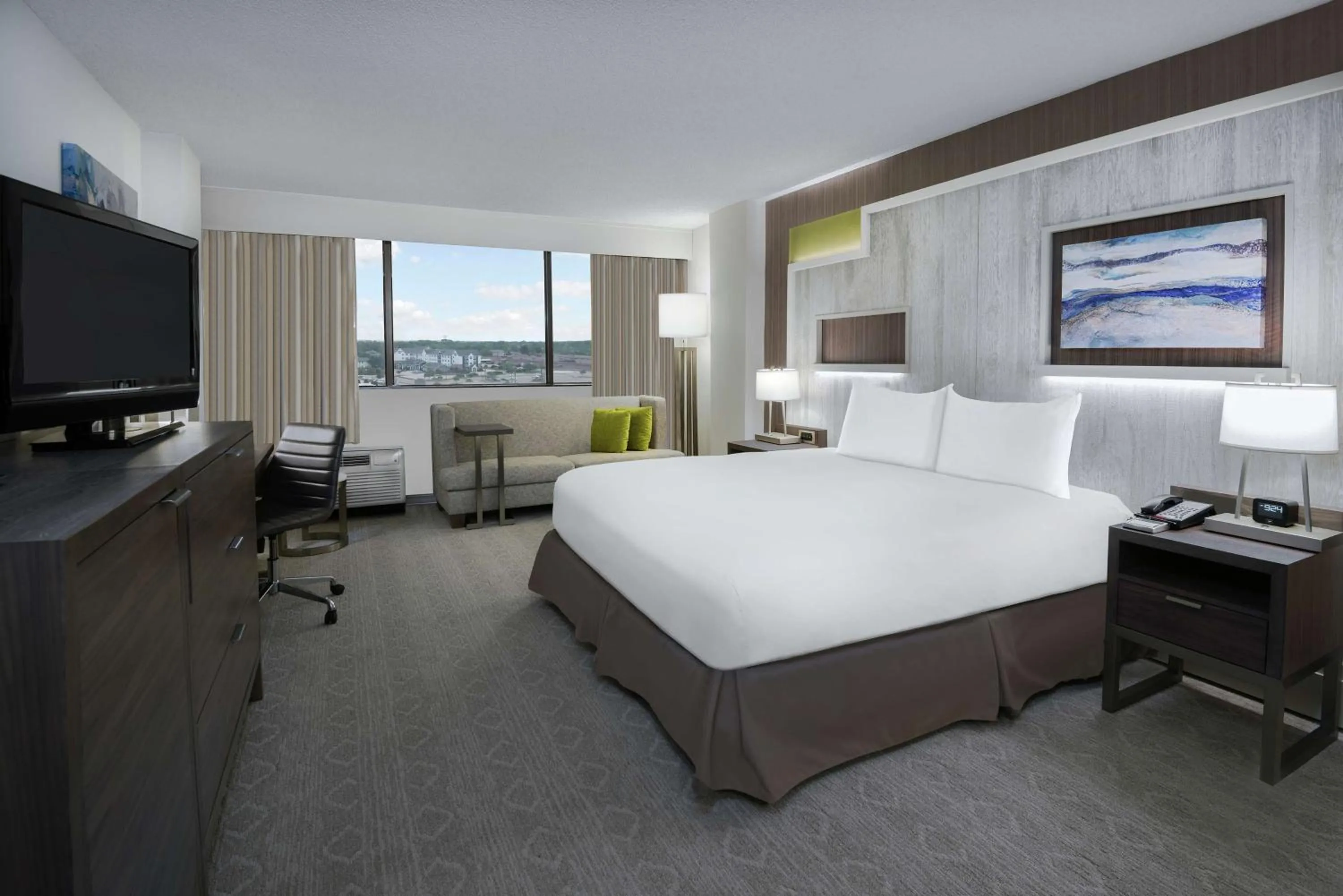 Premium King Room with View in Hilton College Station & Conference Center