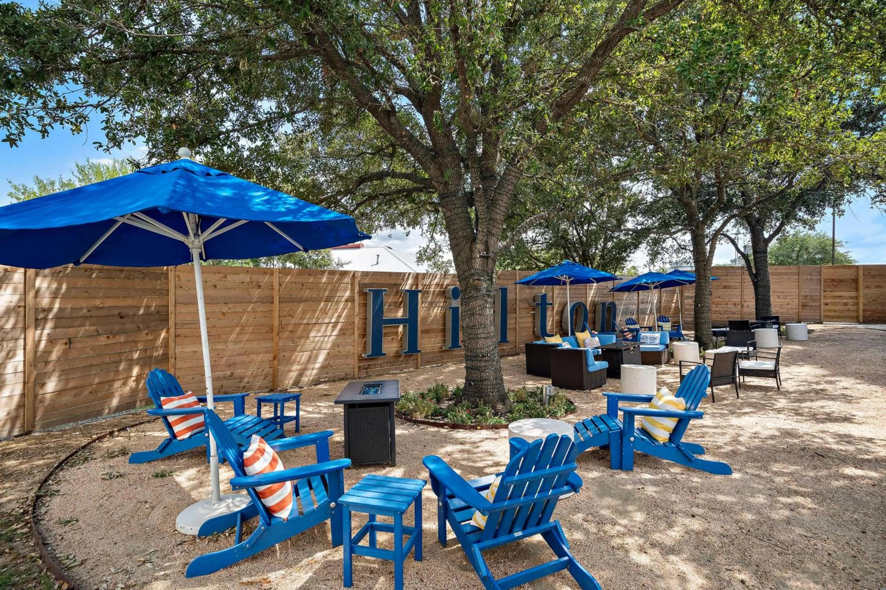 Patio in Hilton College Station & Conference Center