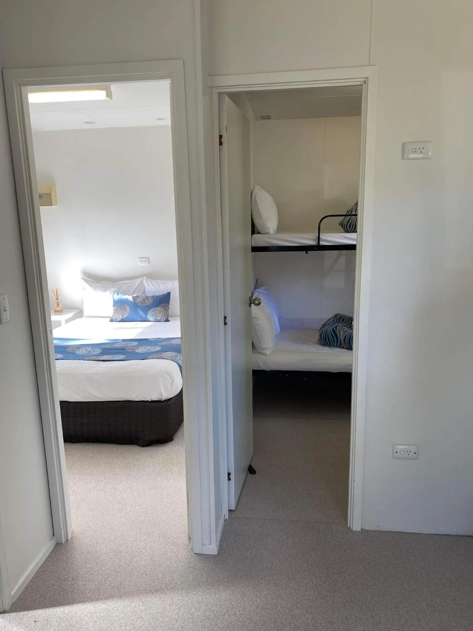 Bed in Euroa Caravan Park