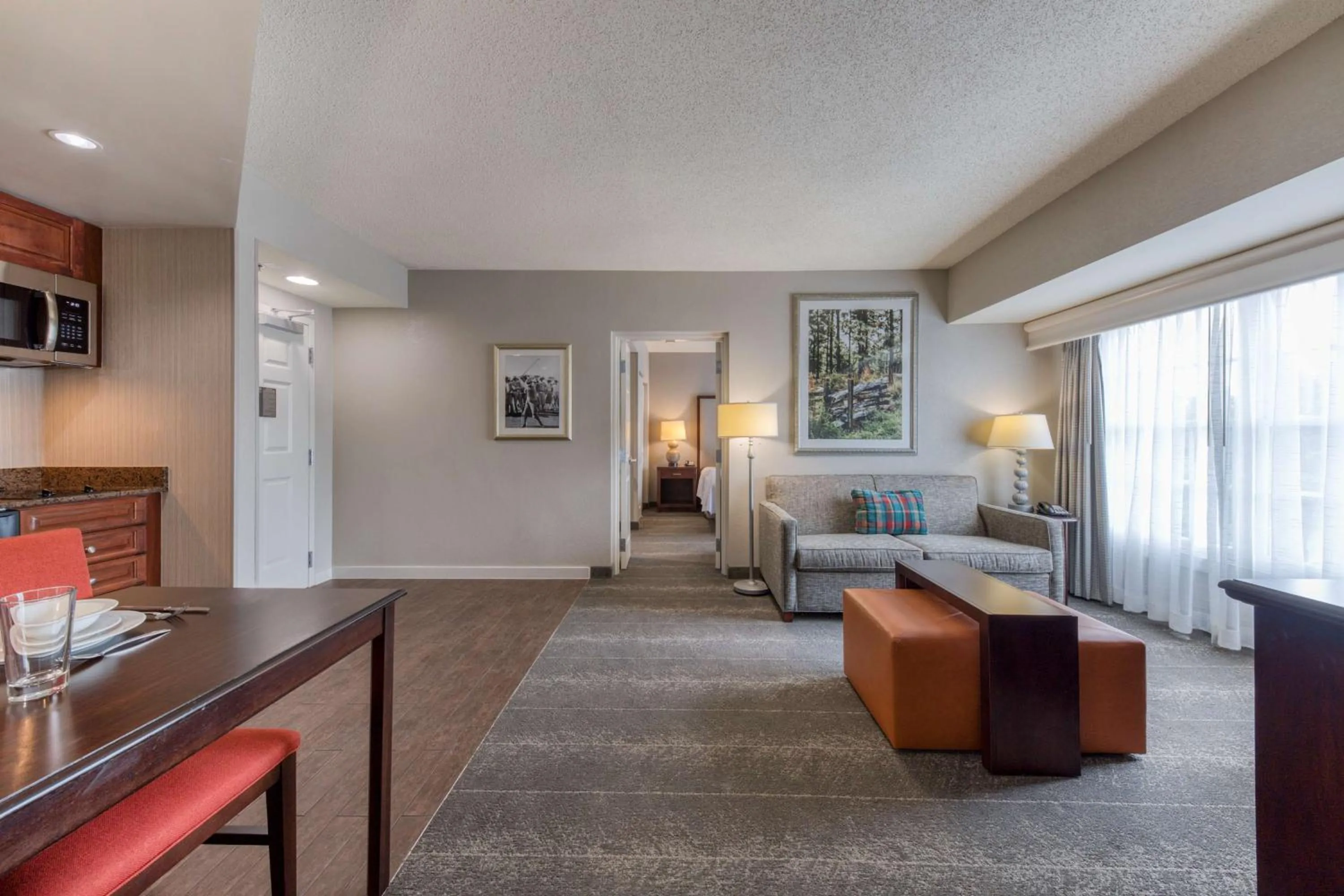 Living room in Homewood Suites by Hilton Olmsted Village