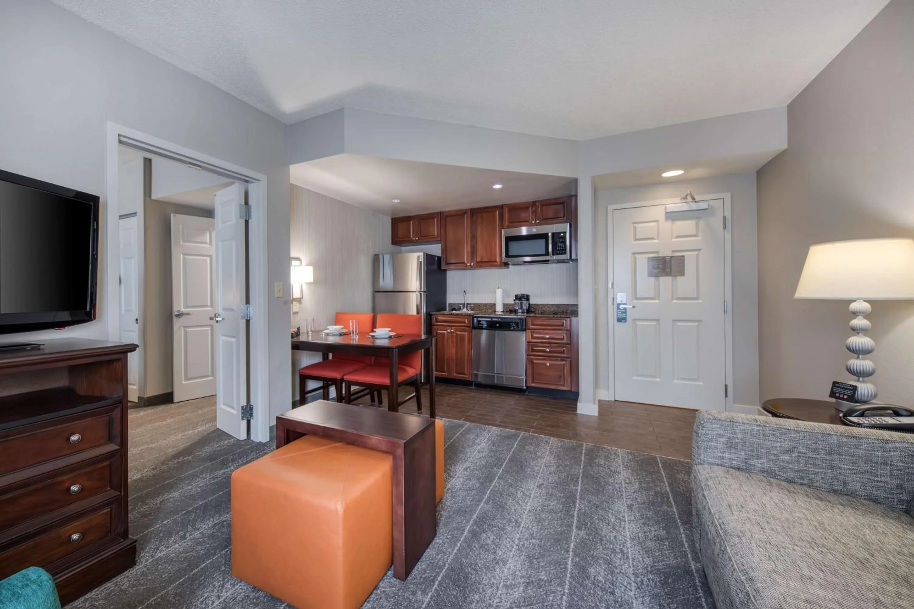 Living room in Homewood Suites by Hilton Olmsted Village
