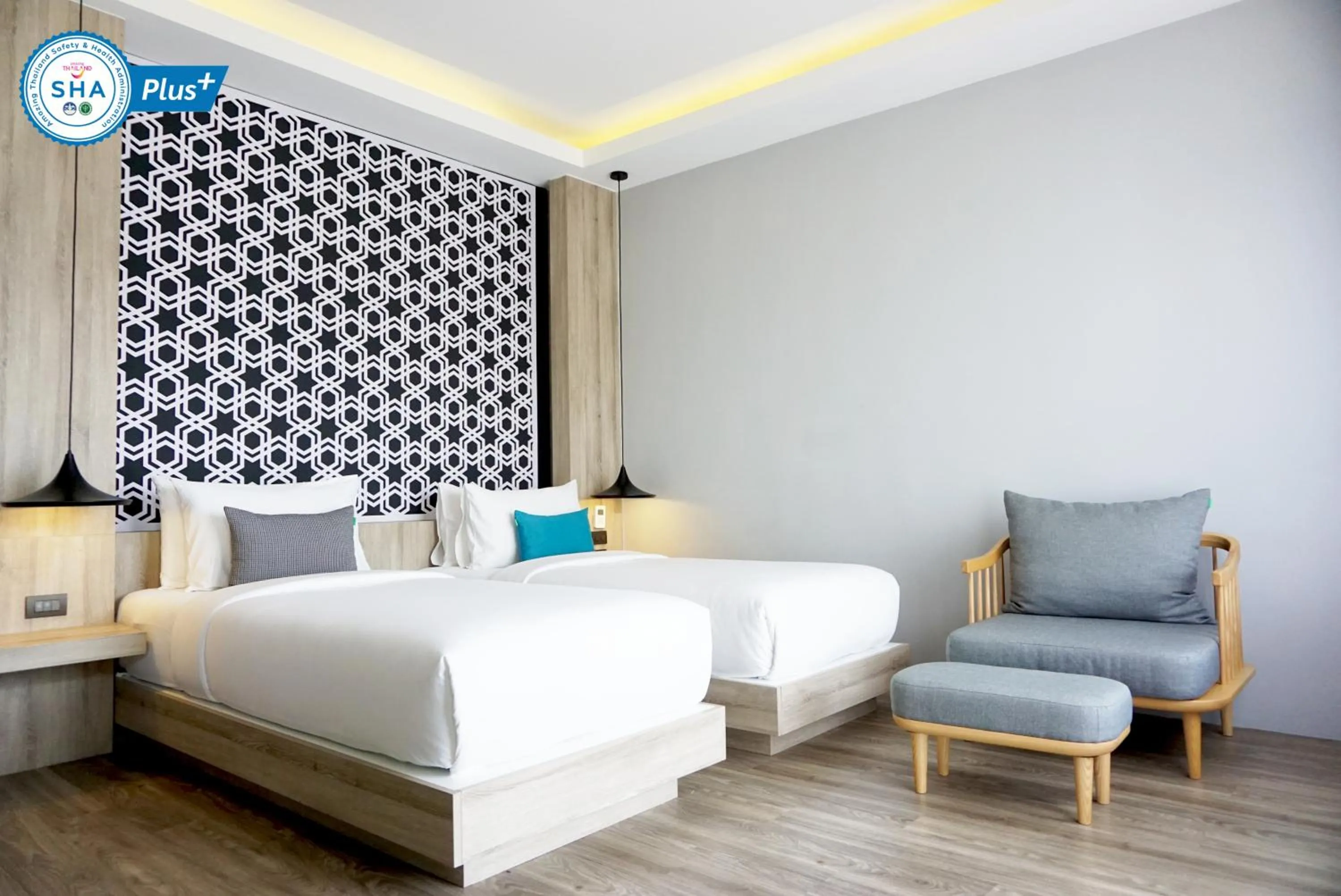 Deluxe Twin Room with Mountain View in The Lake Chalong Hotel SHA Plus