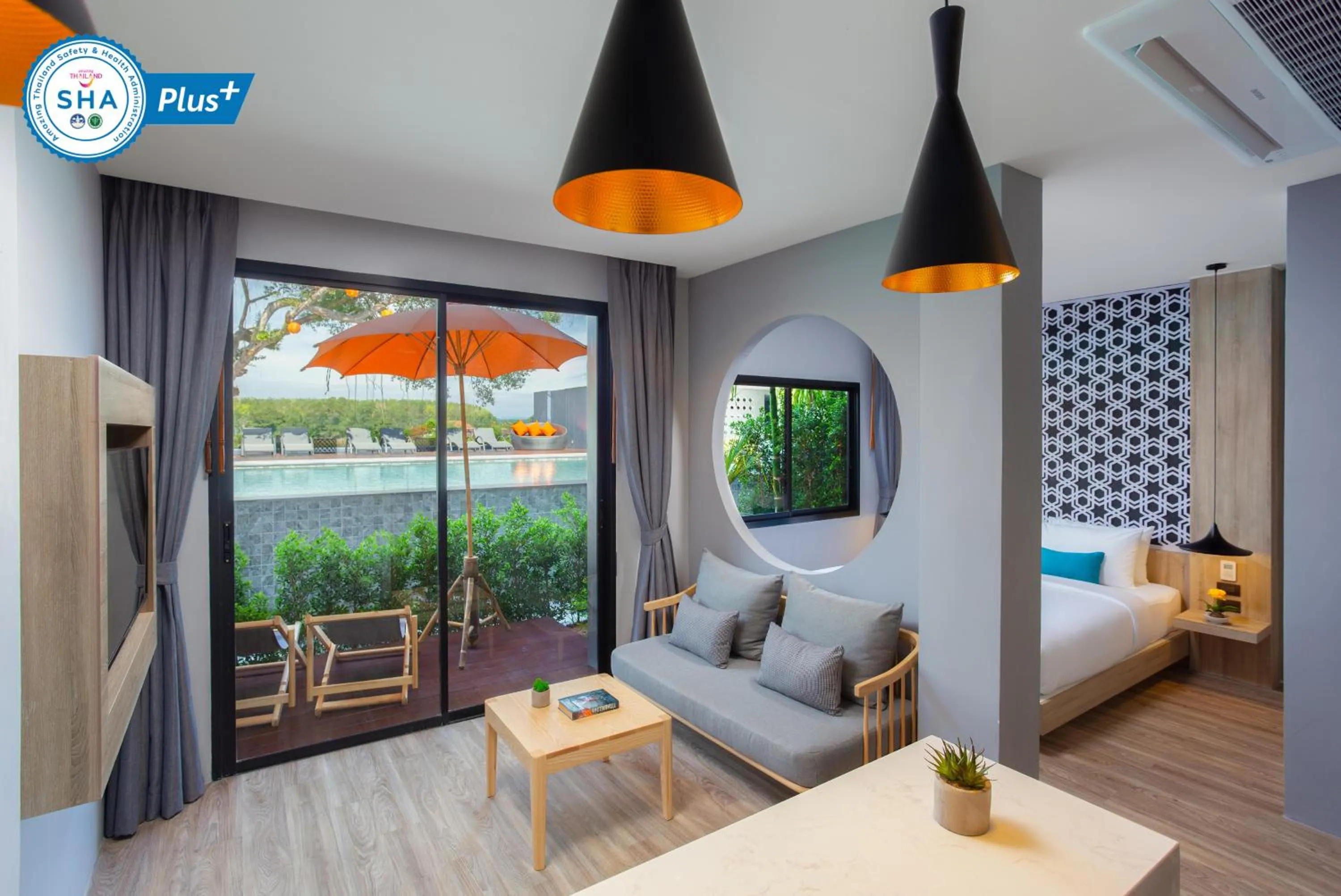 Deluxe Double Room with Pool View in The Lake Chalong Hotel SHA Plus