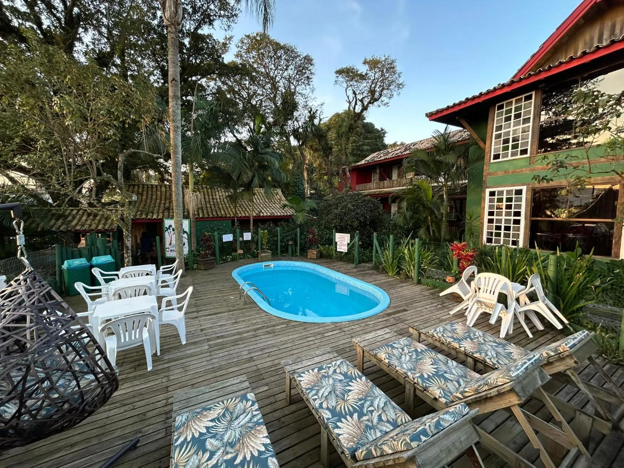 Garden in Pousada Canoa Azul na Praia da Ferrugem