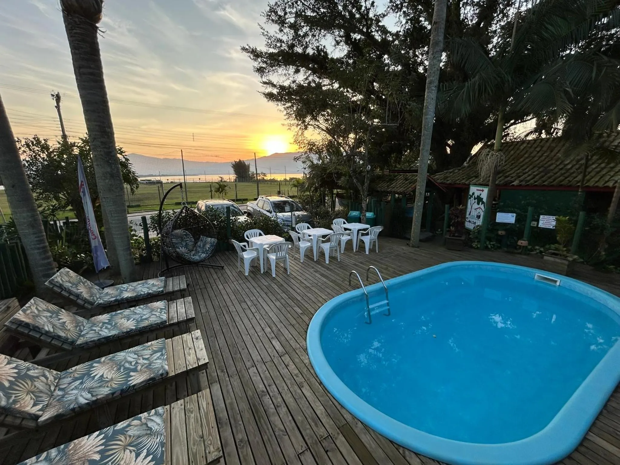 Swimming pool in Pousada Canoa Azul na Praia da Ferrugem