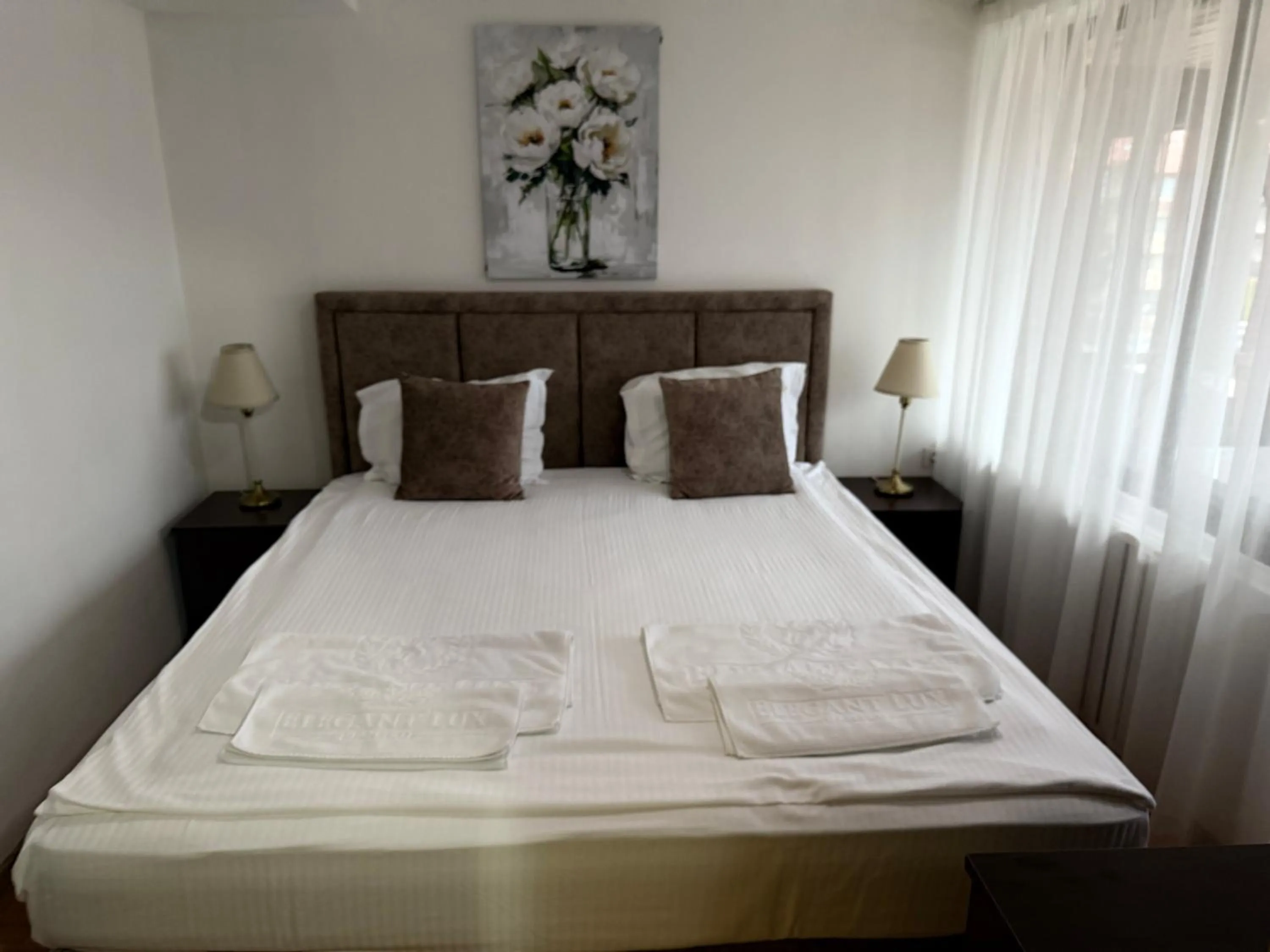 Bed in Elegant Lux Hotel