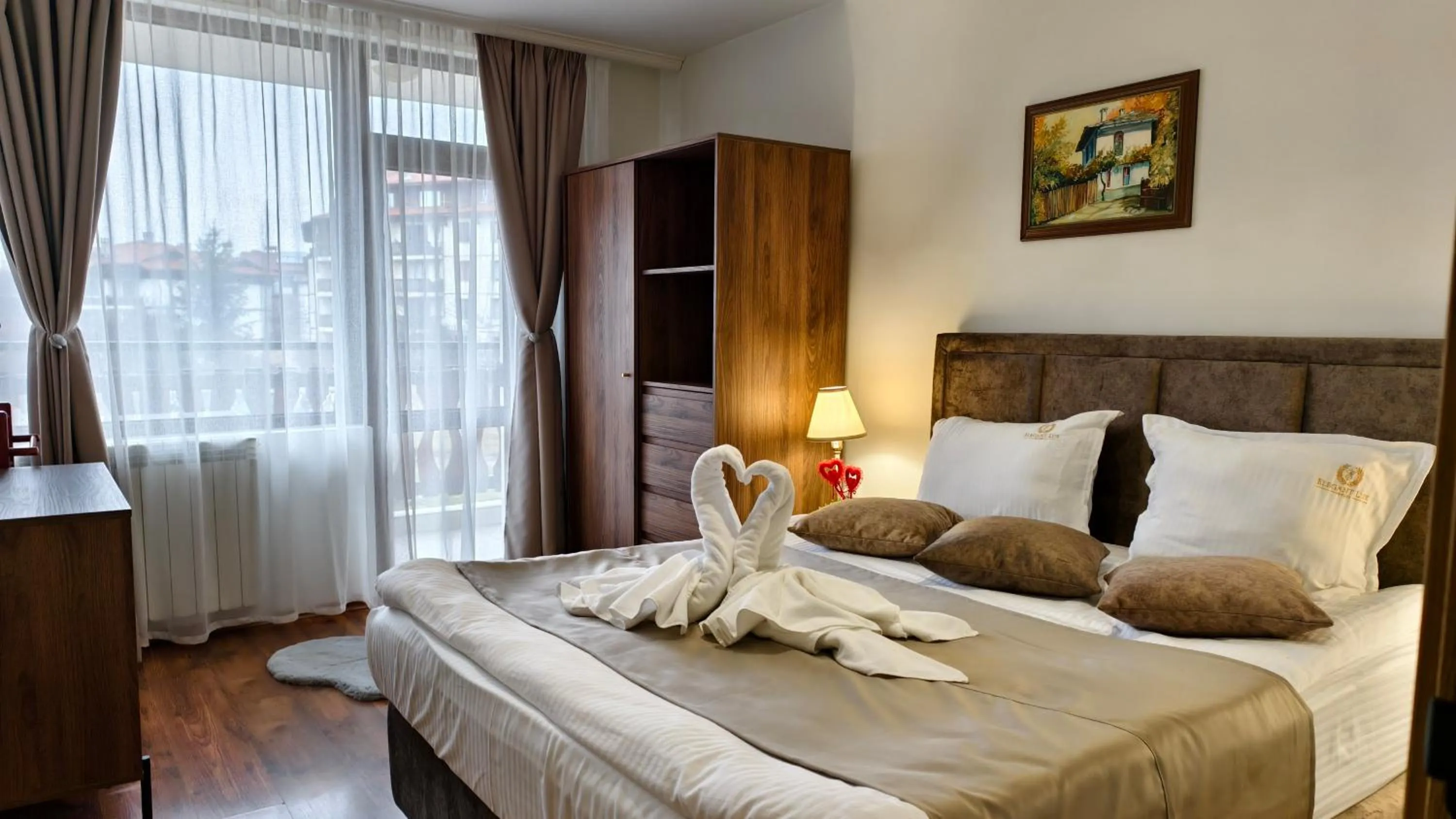 Bed in Elegant Lux Hotel