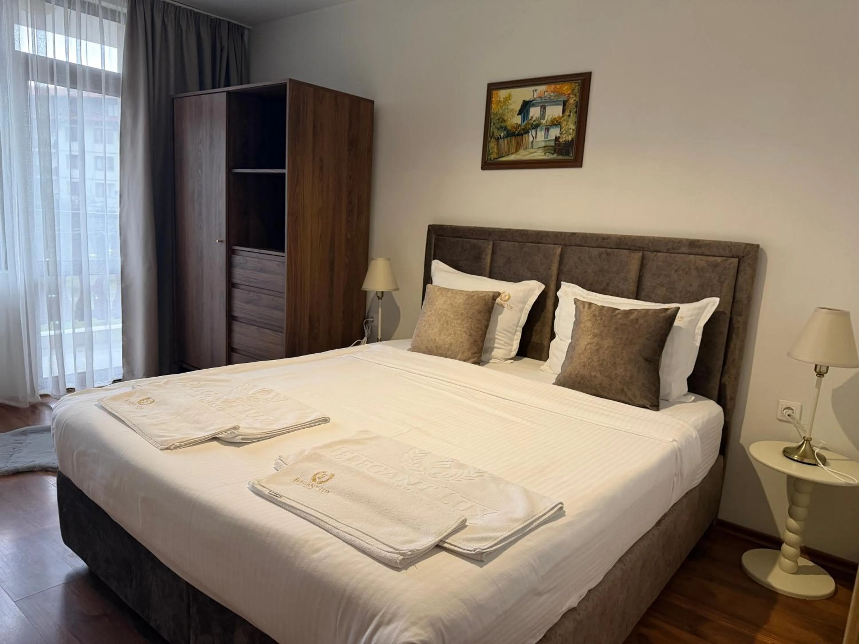 Bed in Elegant Lux Hotel