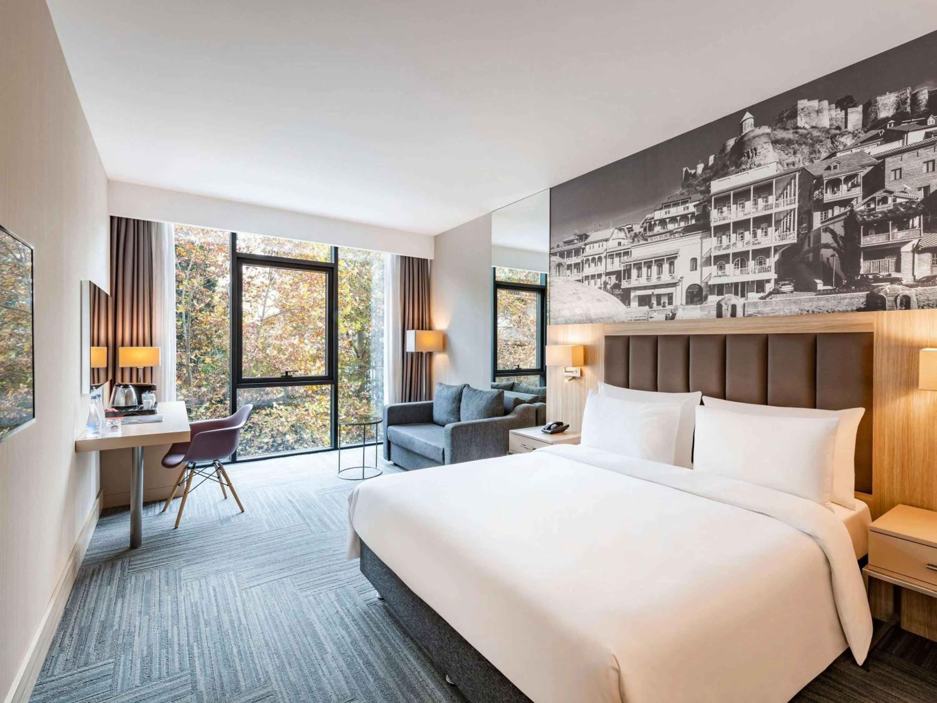 Property building, Bed in Ramada Encore Tbilisi