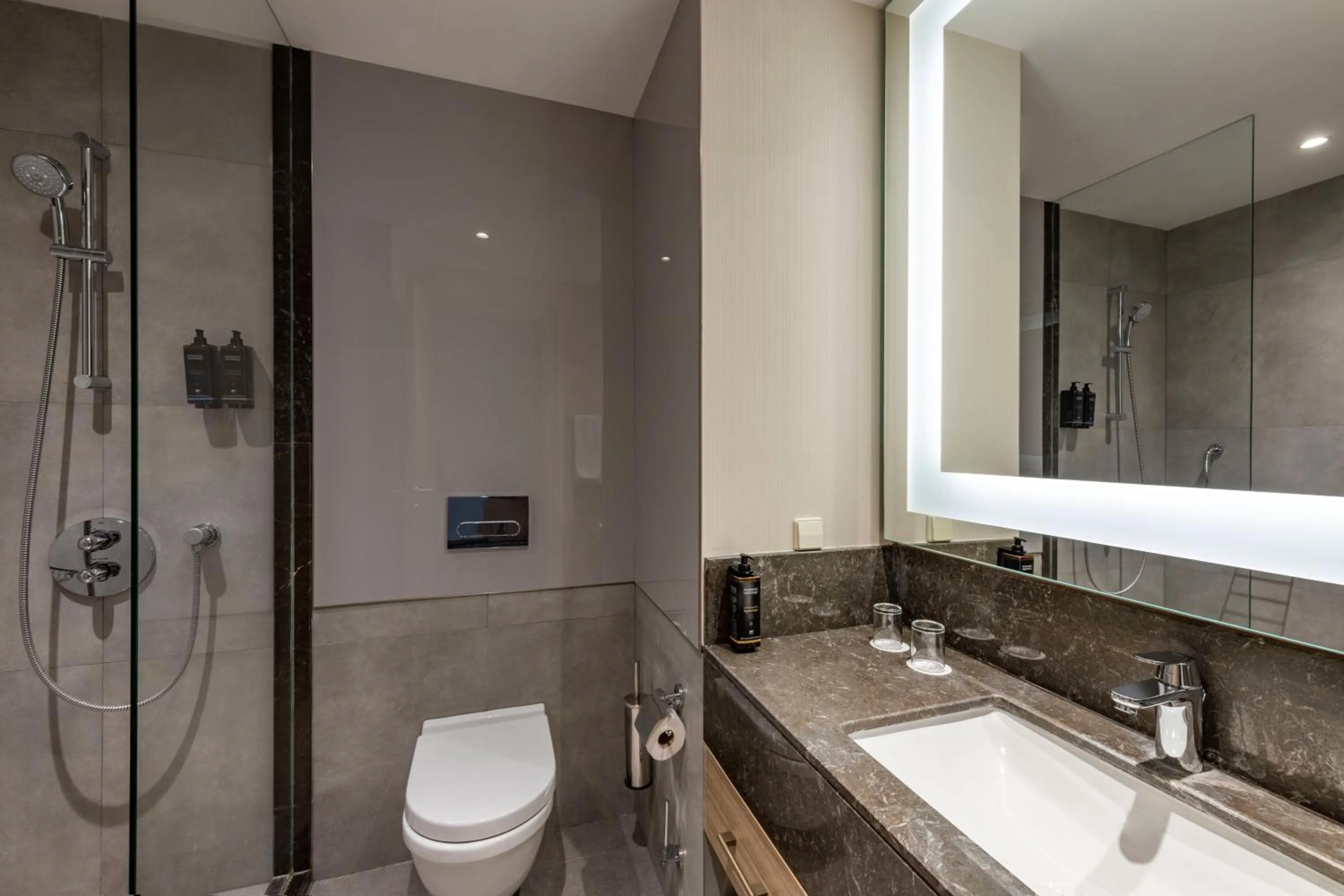 Shower, Bathroom in Ramada Encore Tbilisi