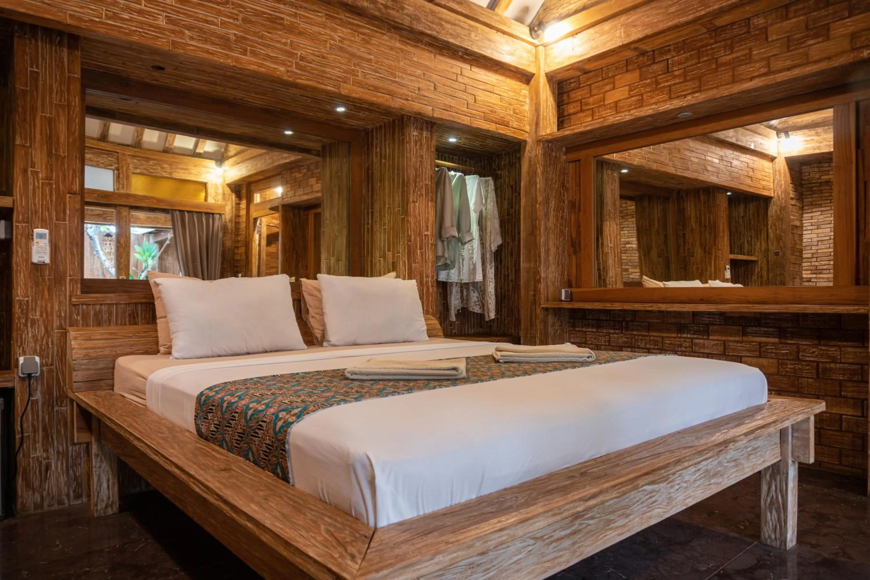 Bed in Jawa House Private Villas