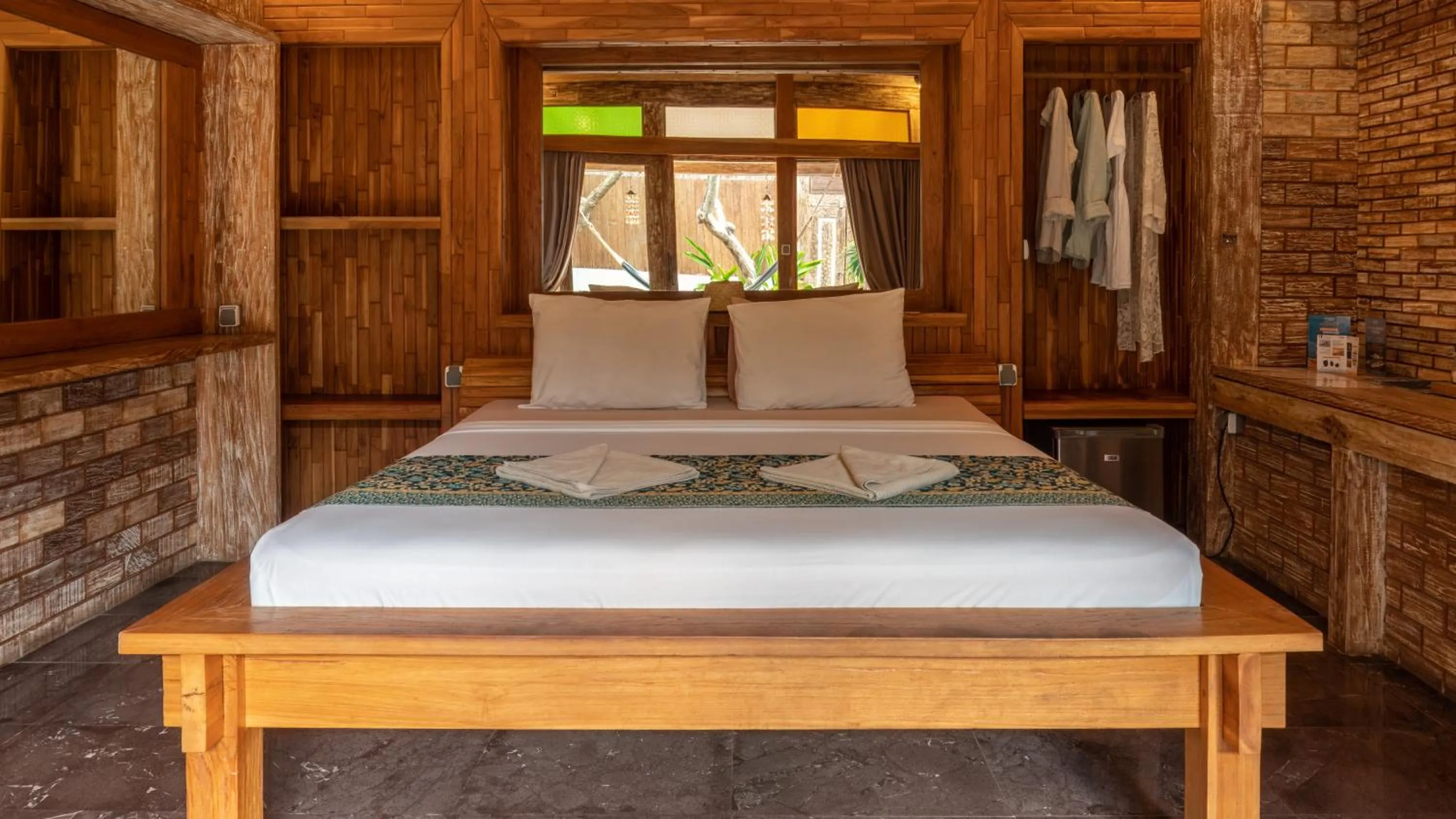 Bed in Jawa House Private Villas