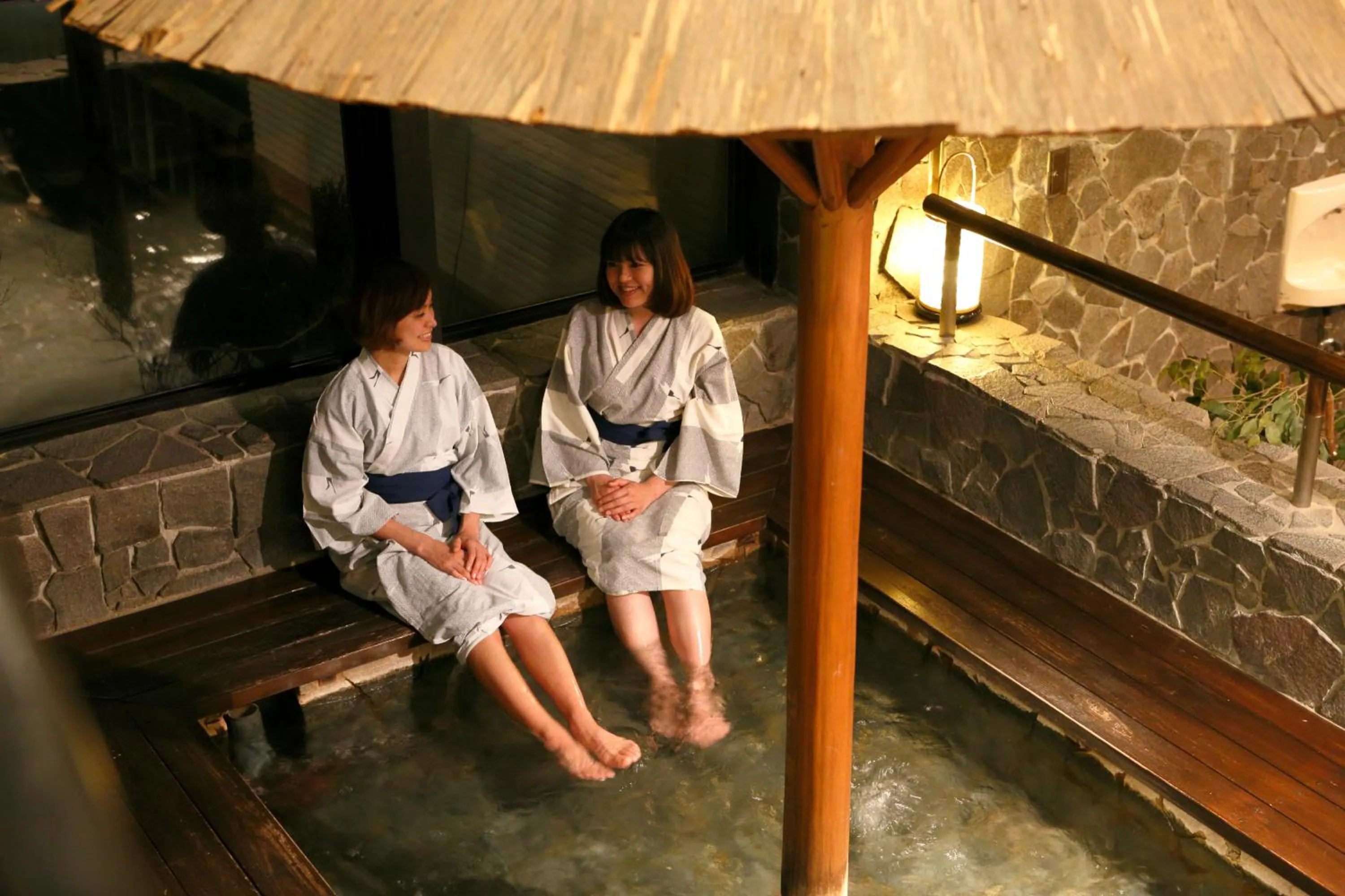 Hot Spring Bath in Hodakaso Yamano Hotel