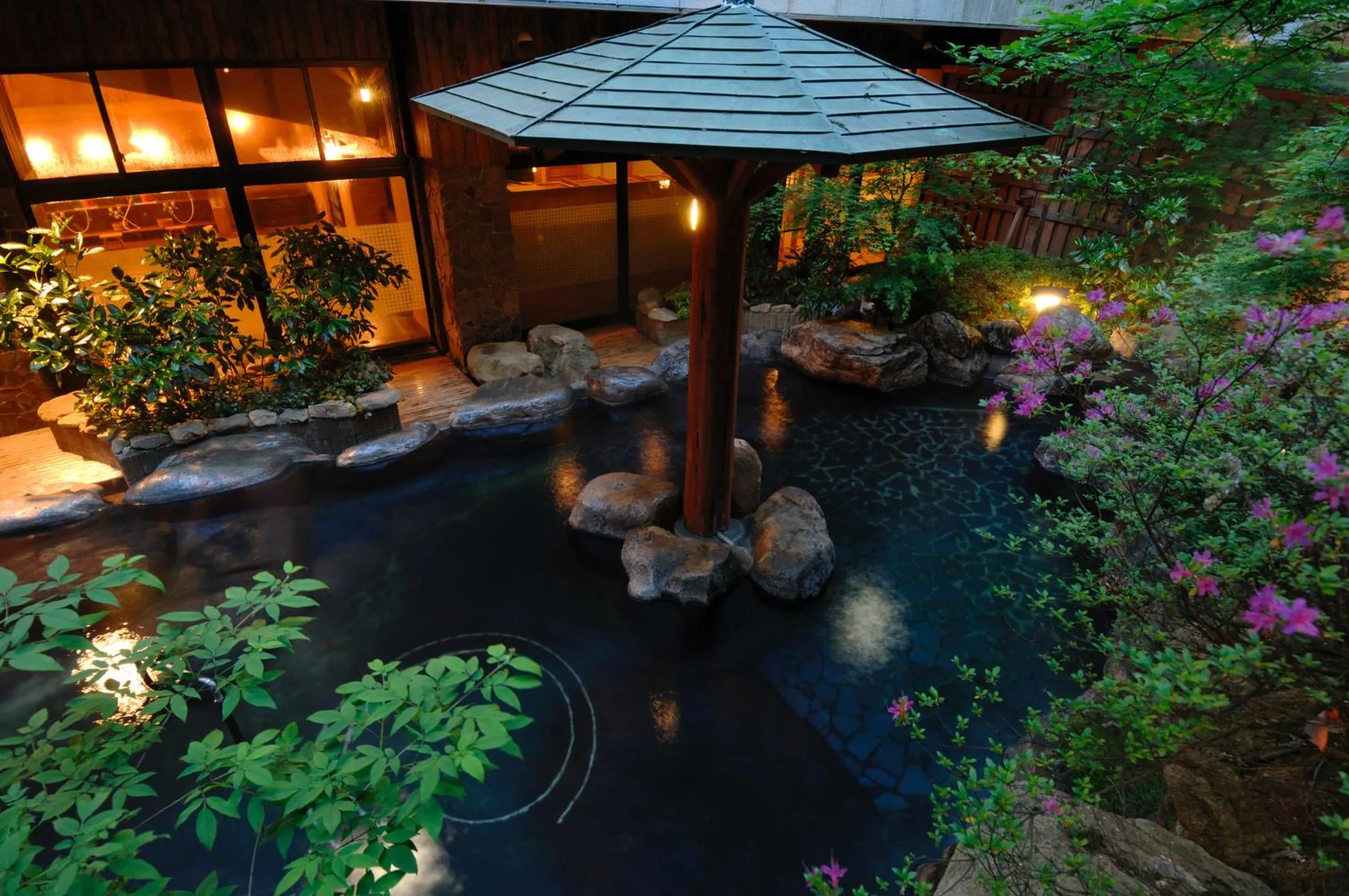 Hot Spring Bath in Hodakaso Yamano Hotel
