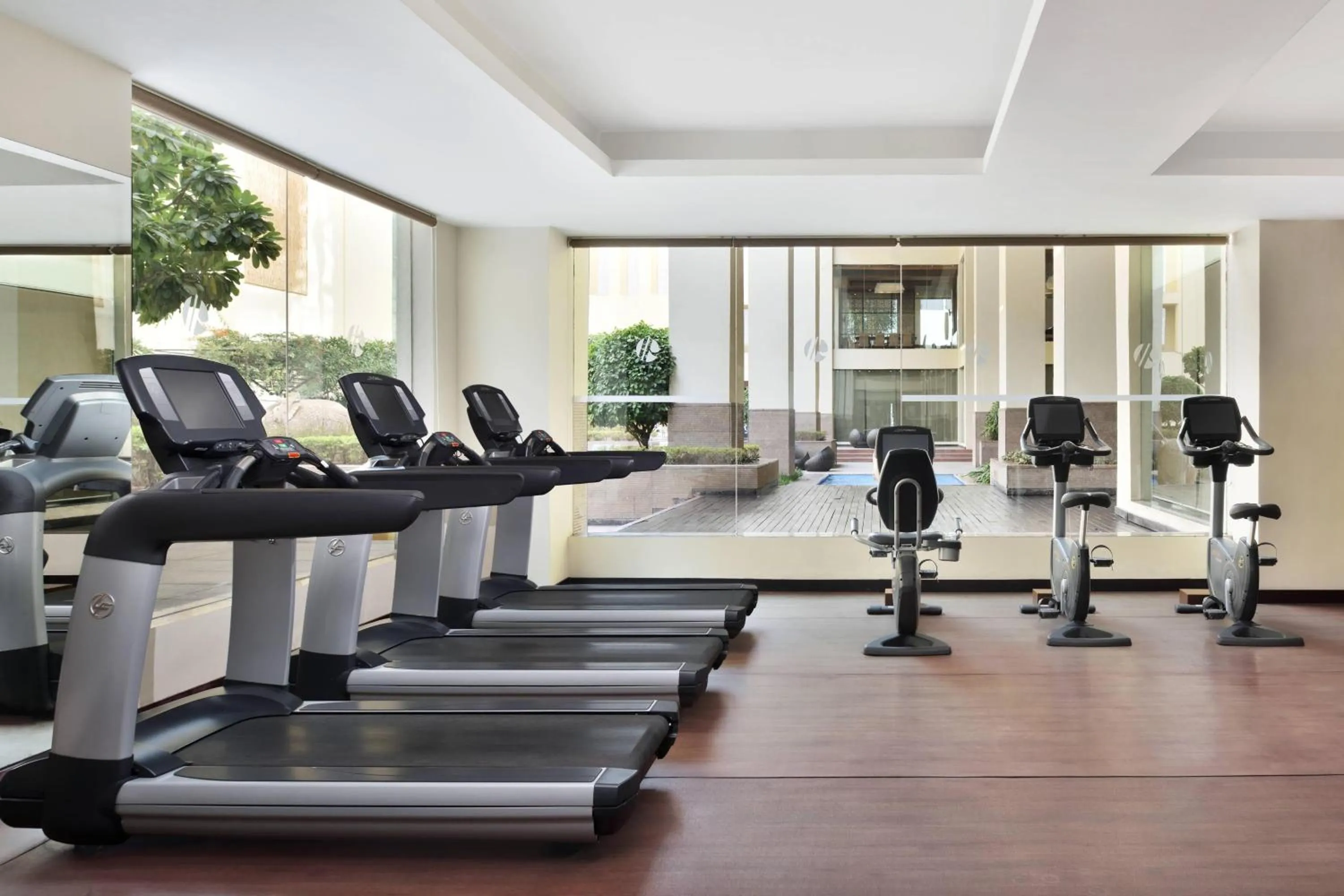 Fitness centre/facilities in Jaipur Marriott Hotel