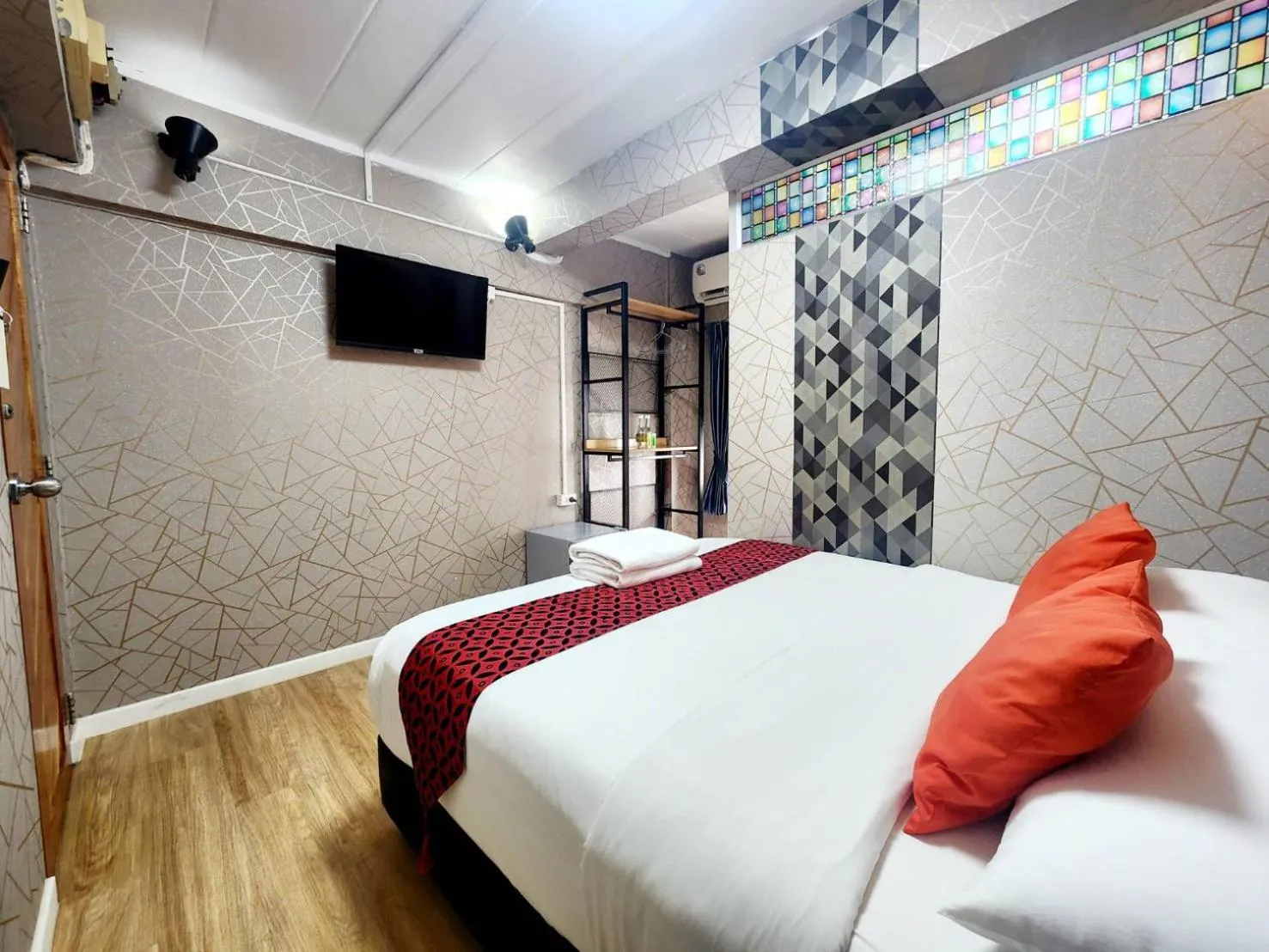 Bed in Khaosan Art Hotel