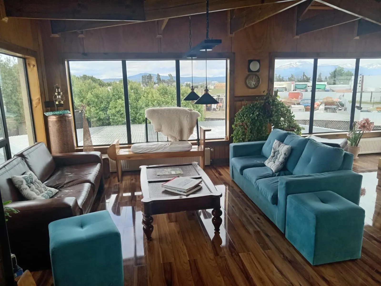Seating area in Hostal Doble E Patagonia