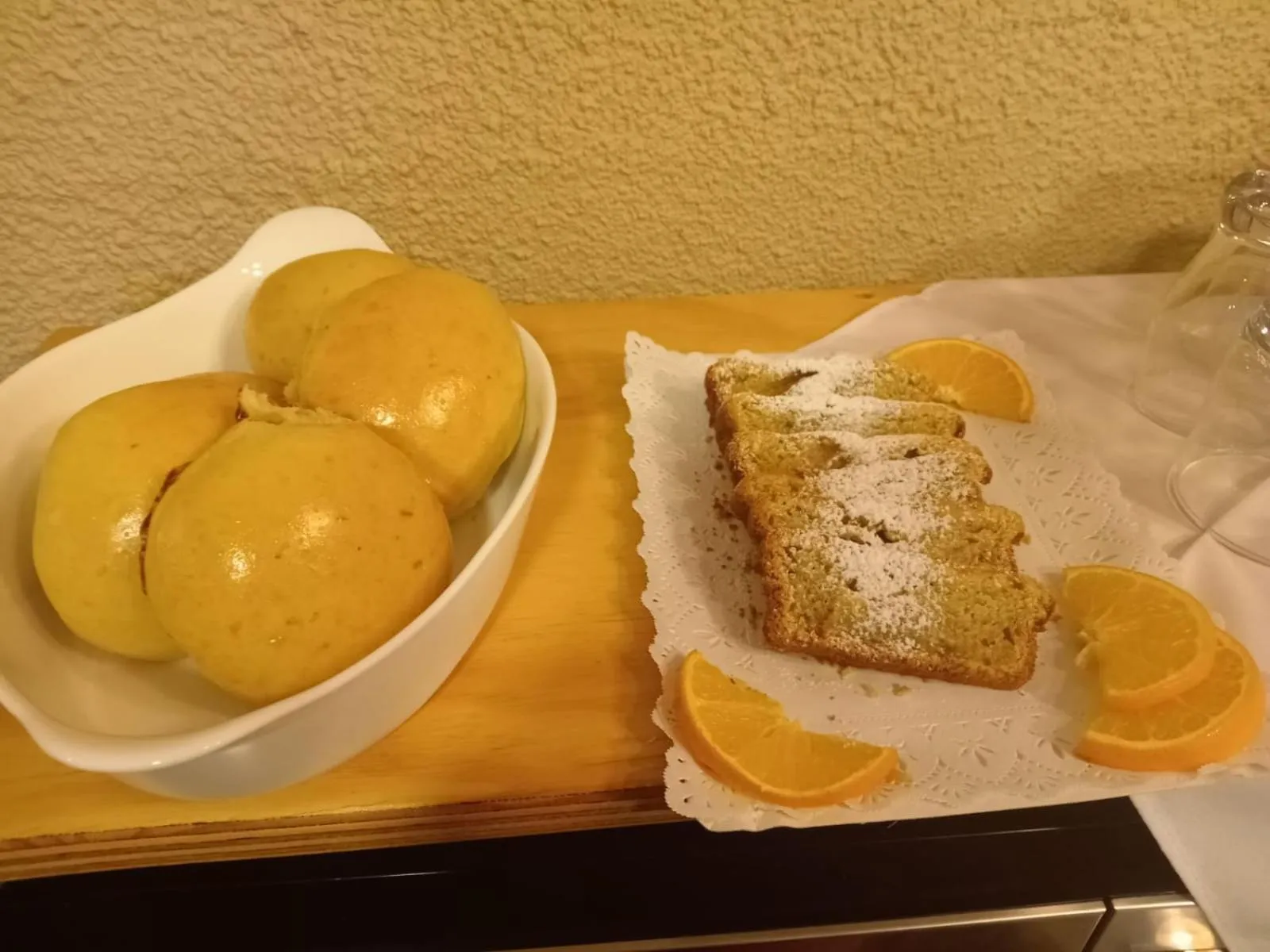 Continental breakfast in Hostal Doble E Patagonia