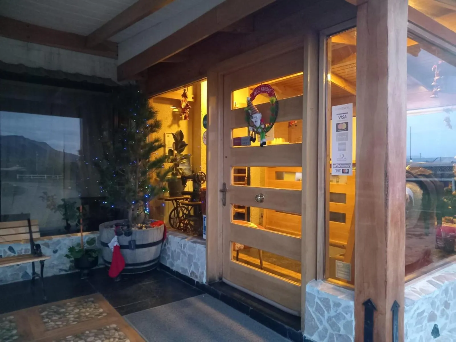 Facade/entrance in Hostal Doble E Patagonia