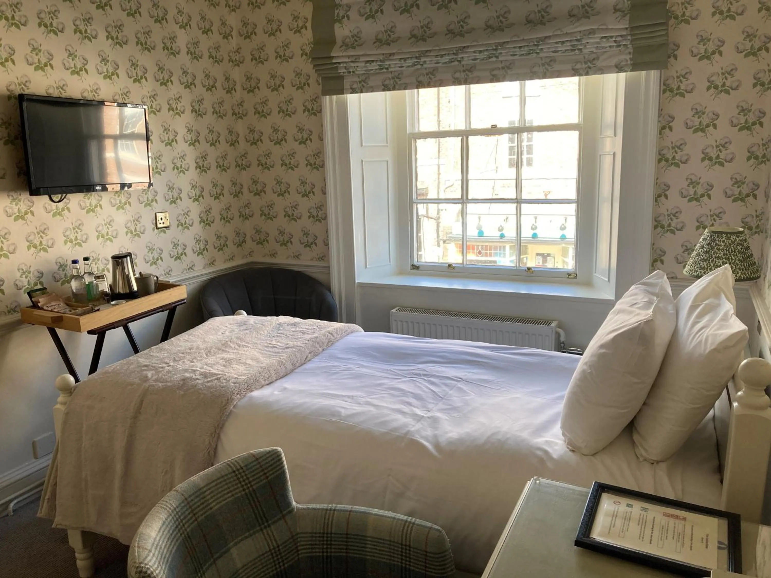 Bed in The Swan at Tarporley