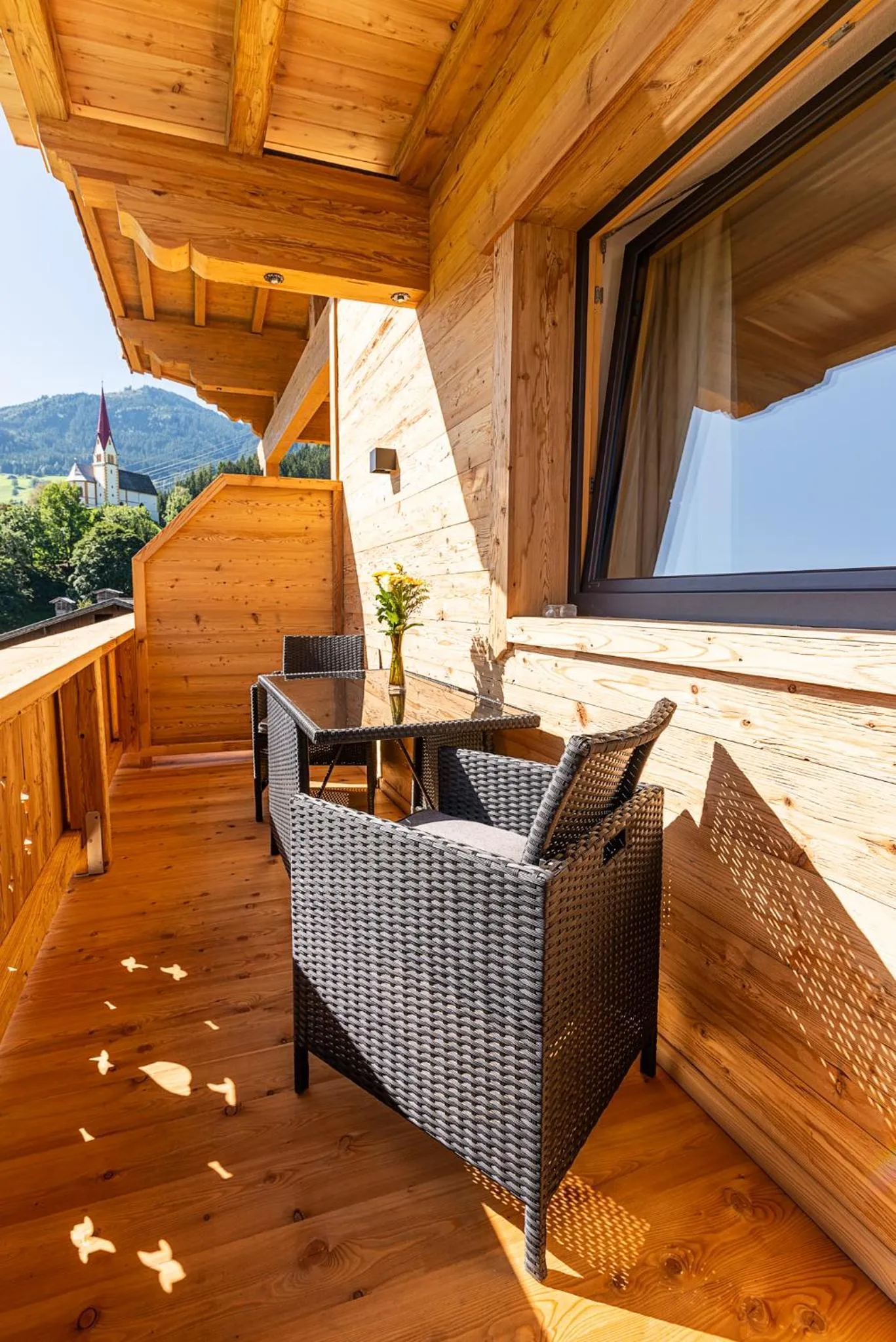 Balcony/Terrace in Hotel Garni Romantik