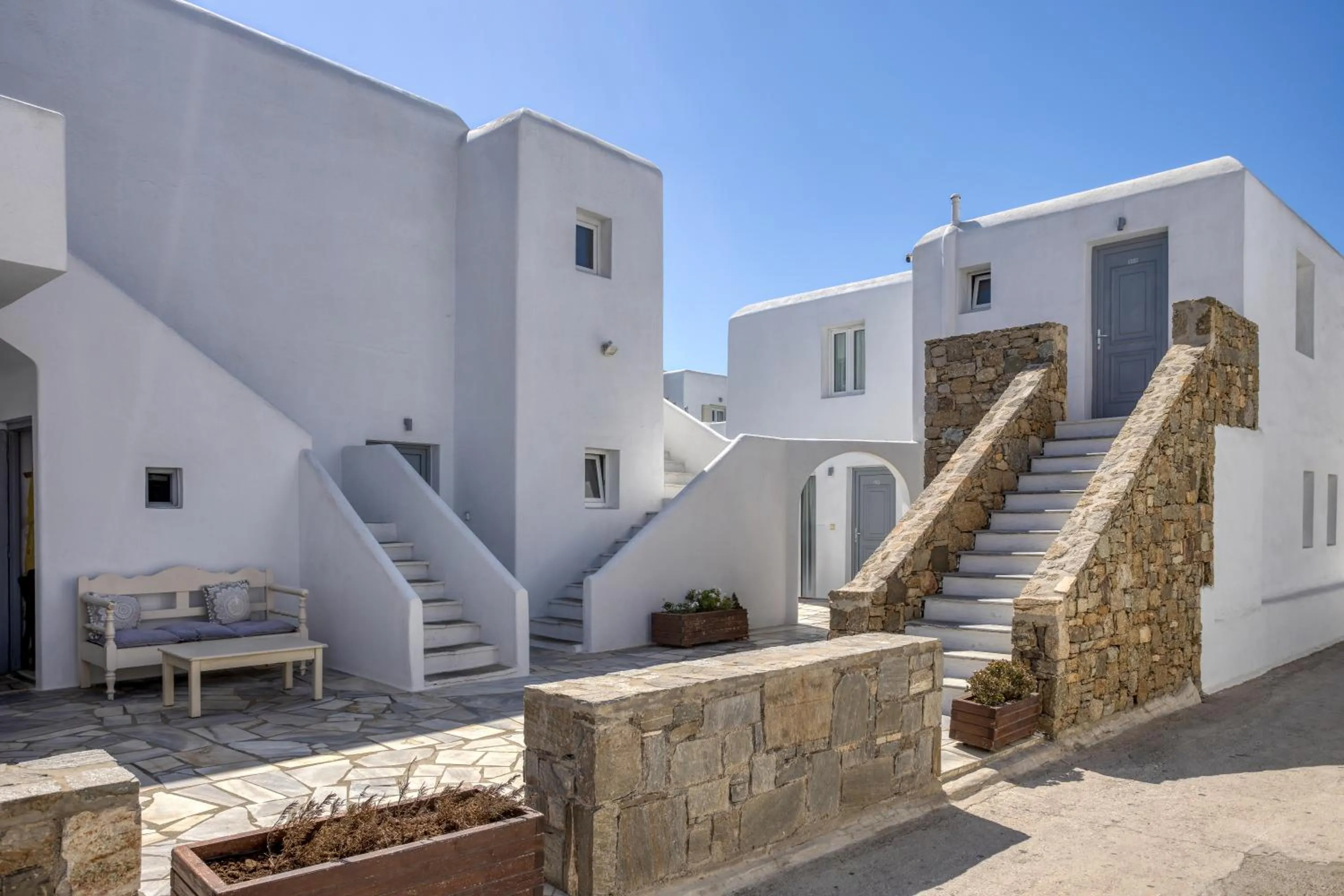 Property building in Elena Studios & Suites