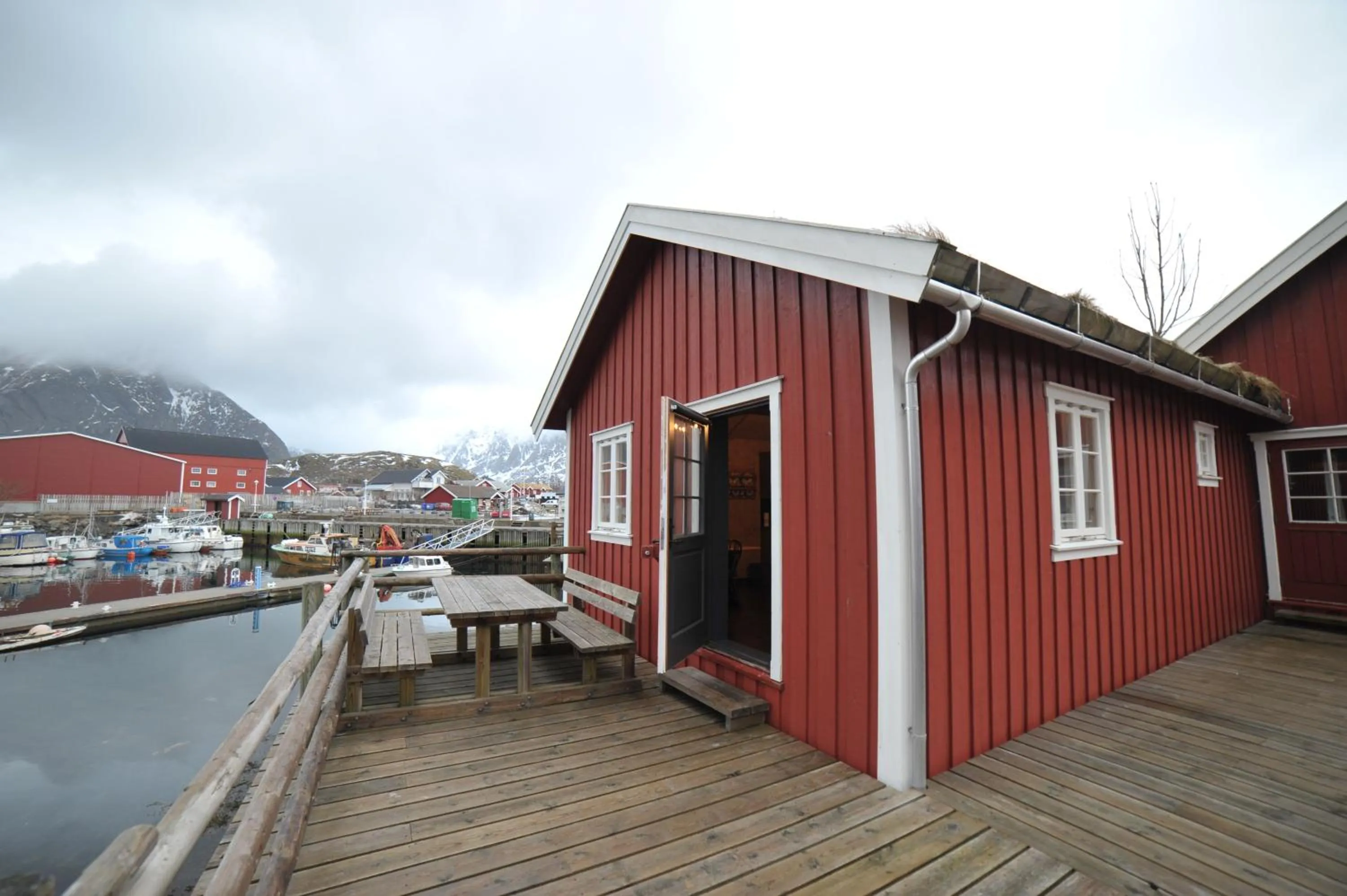 Facade/entrance in Reine Rorbuer - by Classic Norway Hotels