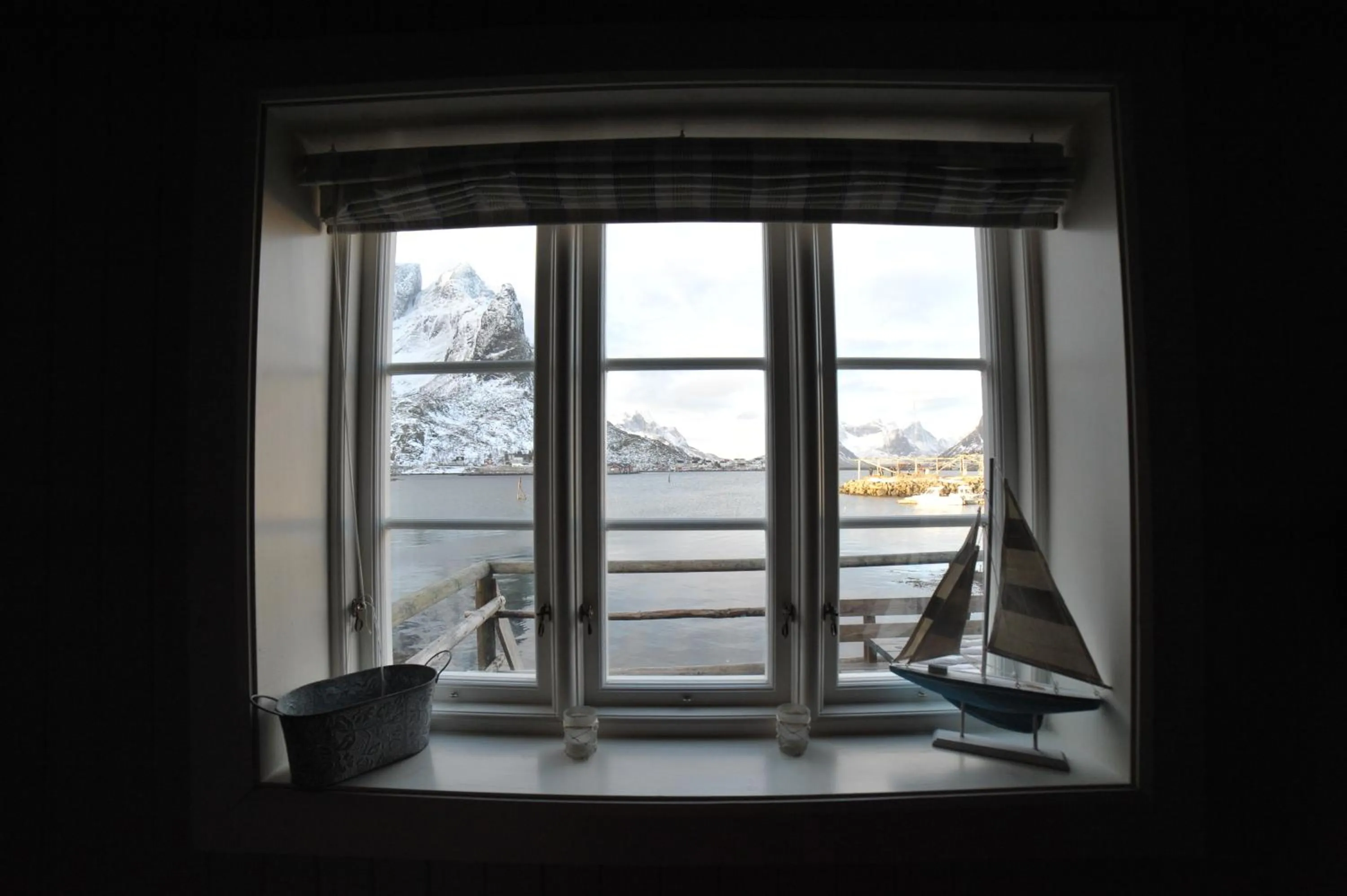 Landmark view in Reine Rorbuer - by Classic Norway Hotels